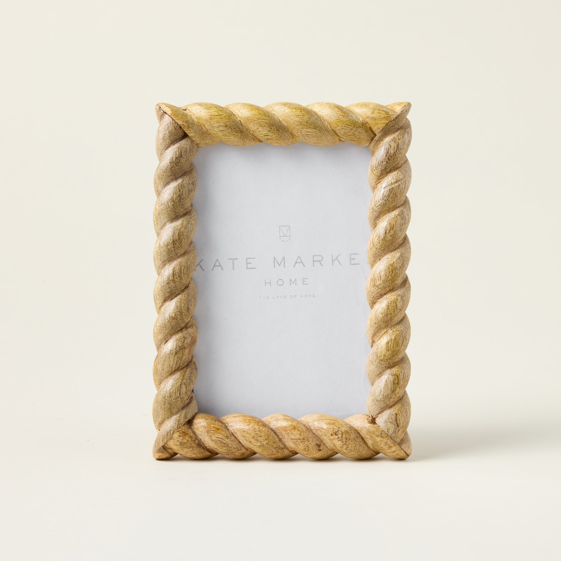 Natural Hand-Carved Photo Frame
