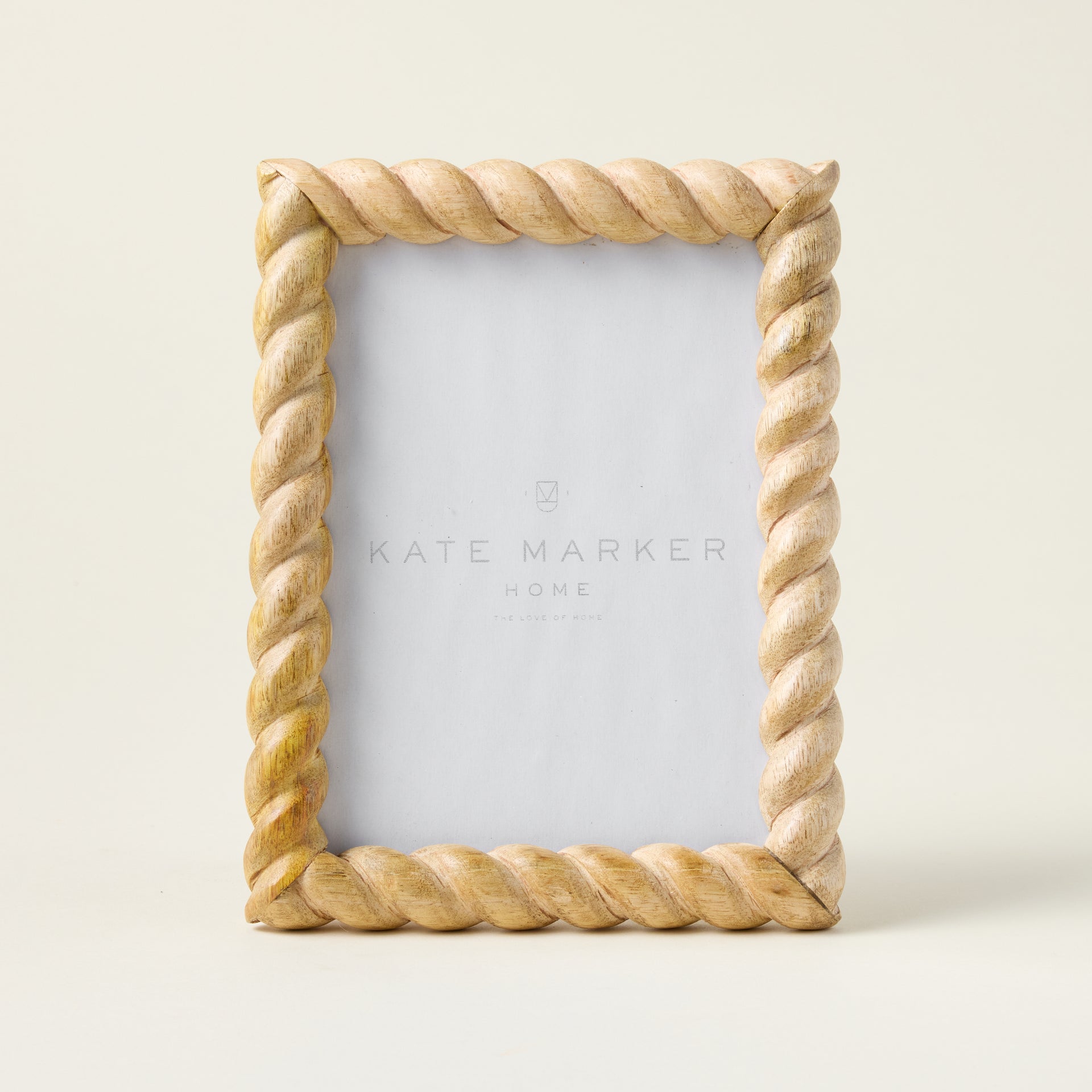 Natural Hand-Carved Photo Frame