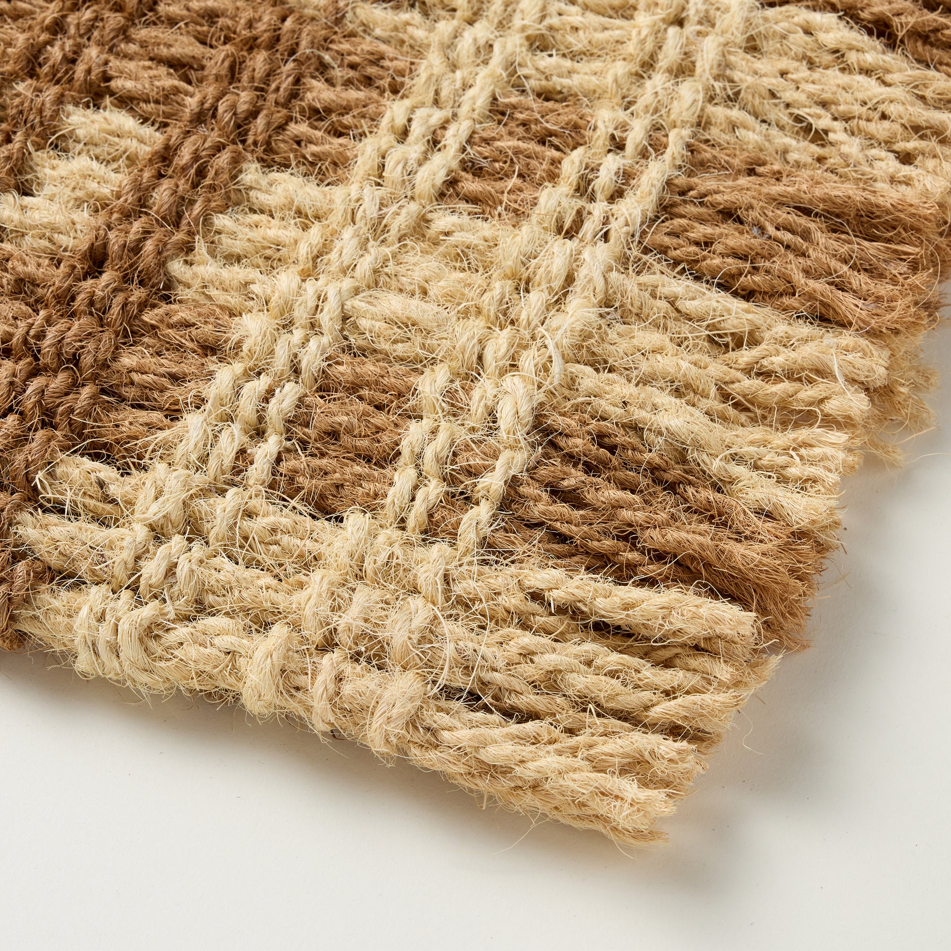 Plaid Handwoven Doormat