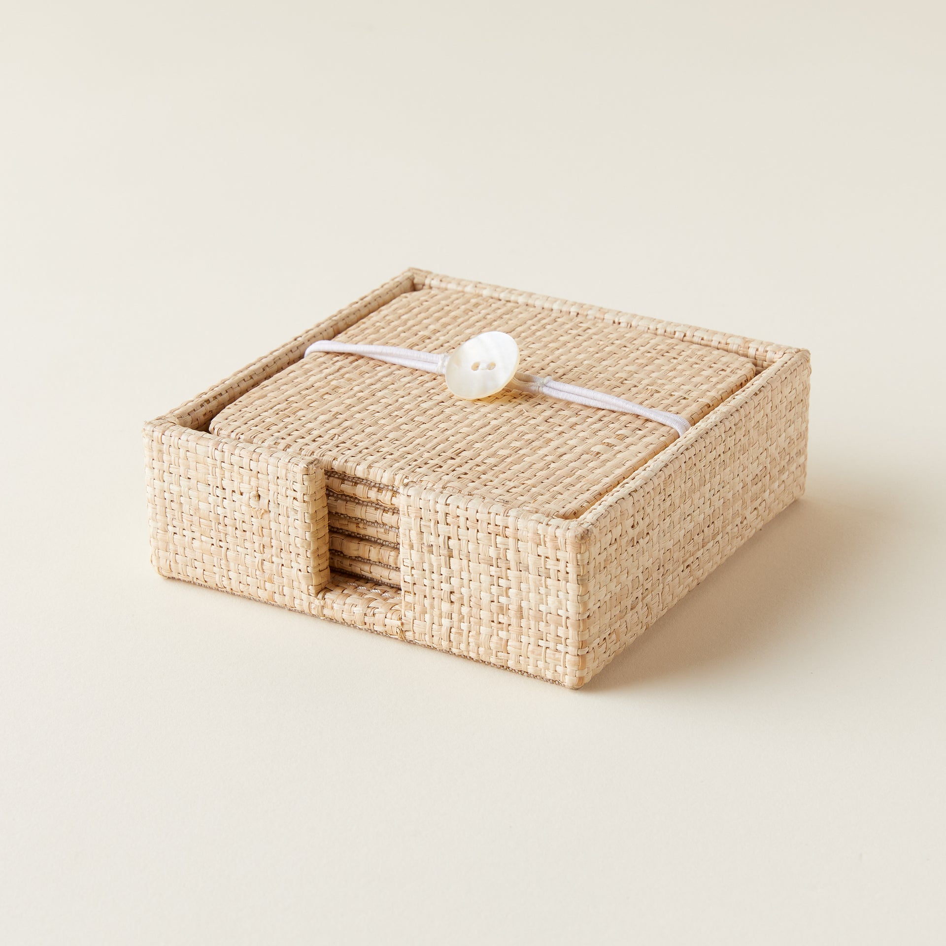 Raffia Coaster Set