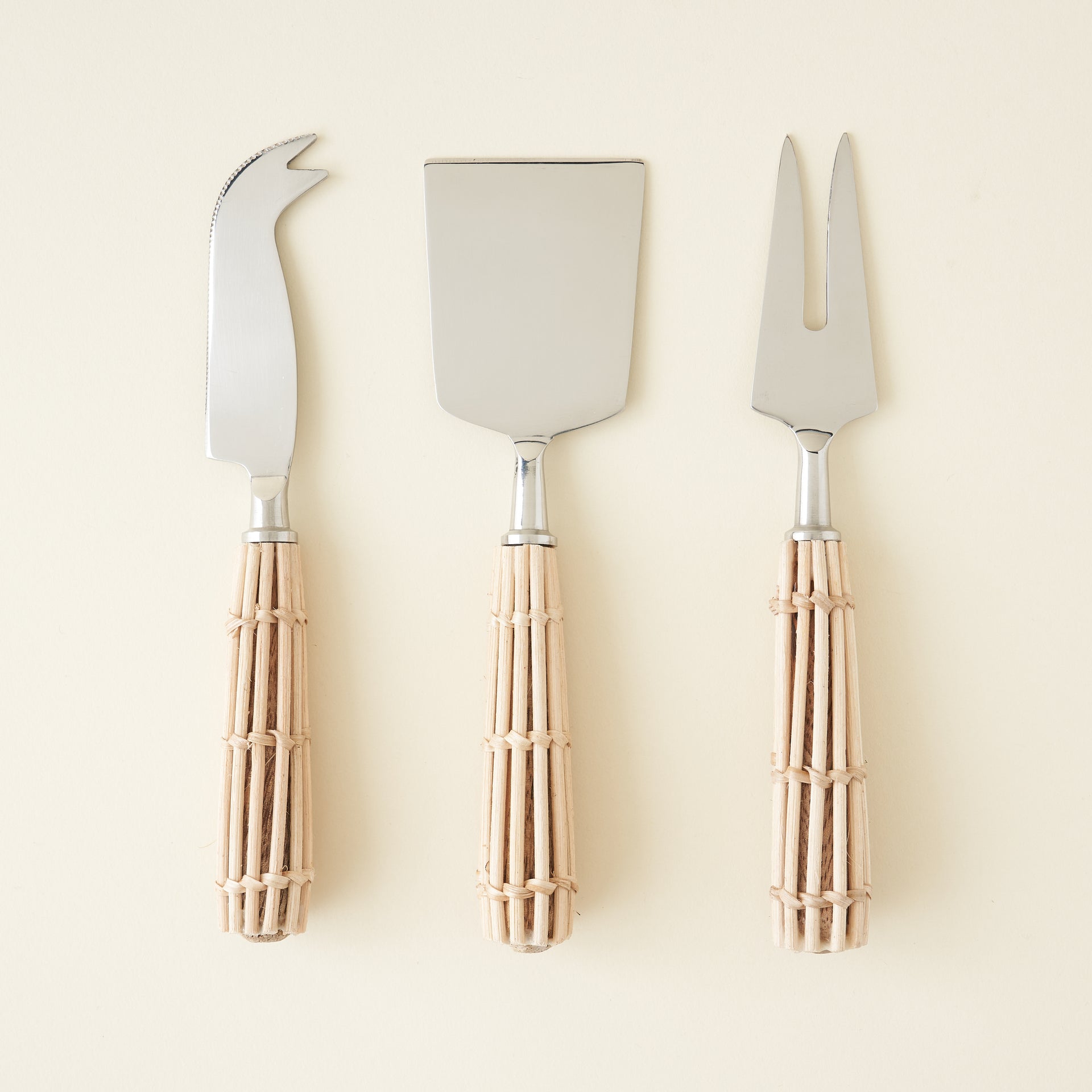 Rattan Cheese Knives