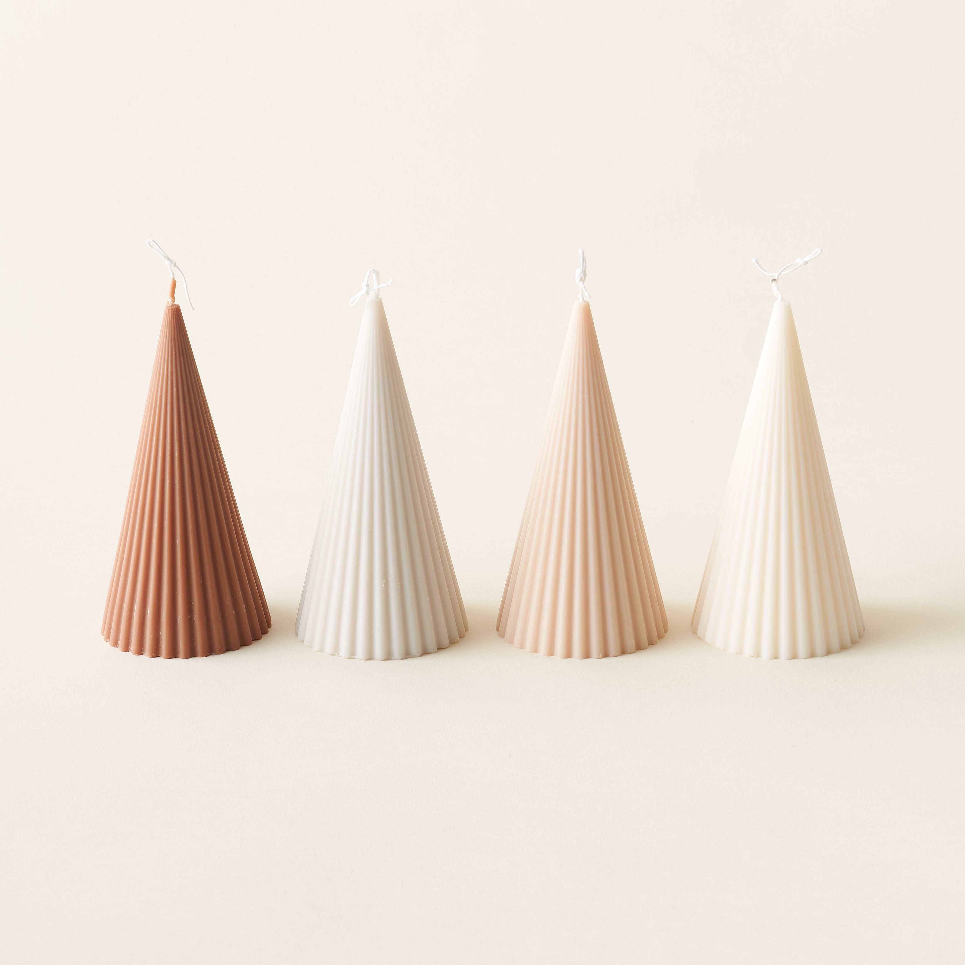 Ribbed Christmas Tree Candle