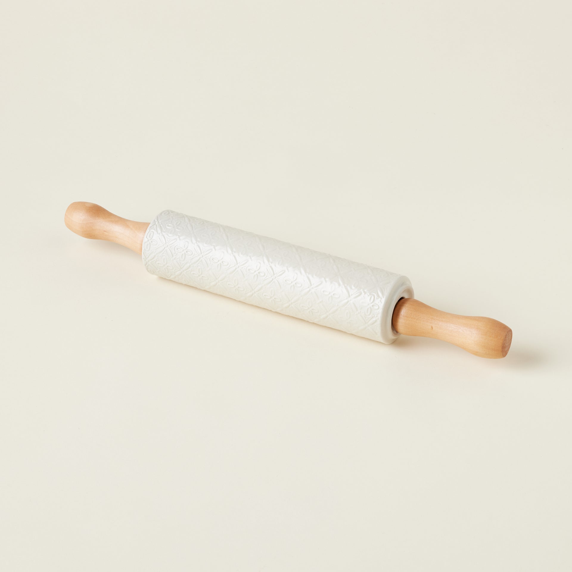 Embossed Stoneware Rolling Pin