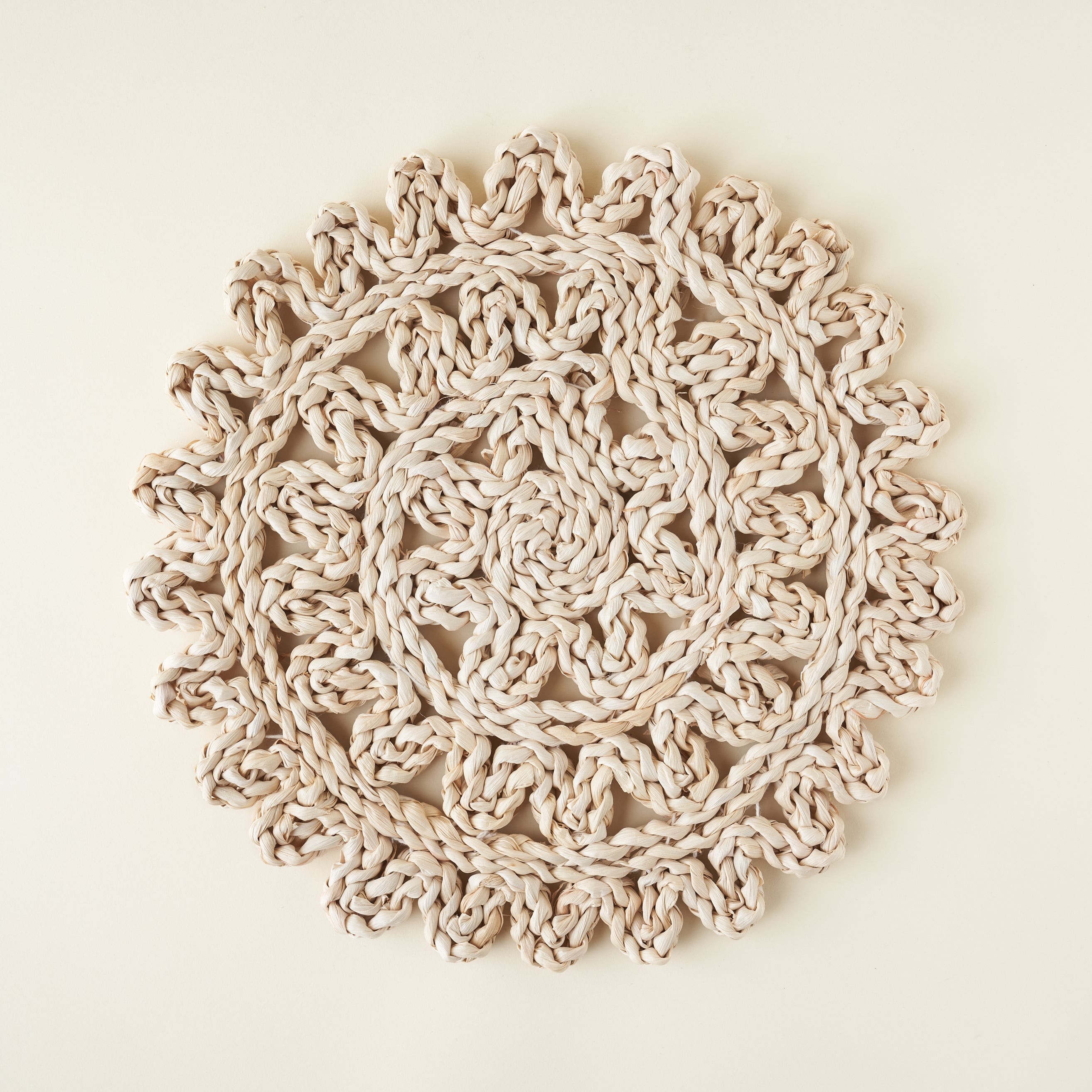 Round Woven Straw Placemat