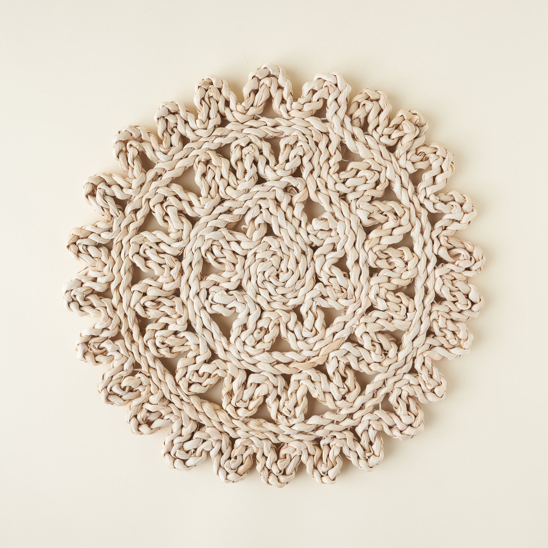 Round Woven Straw Placemat