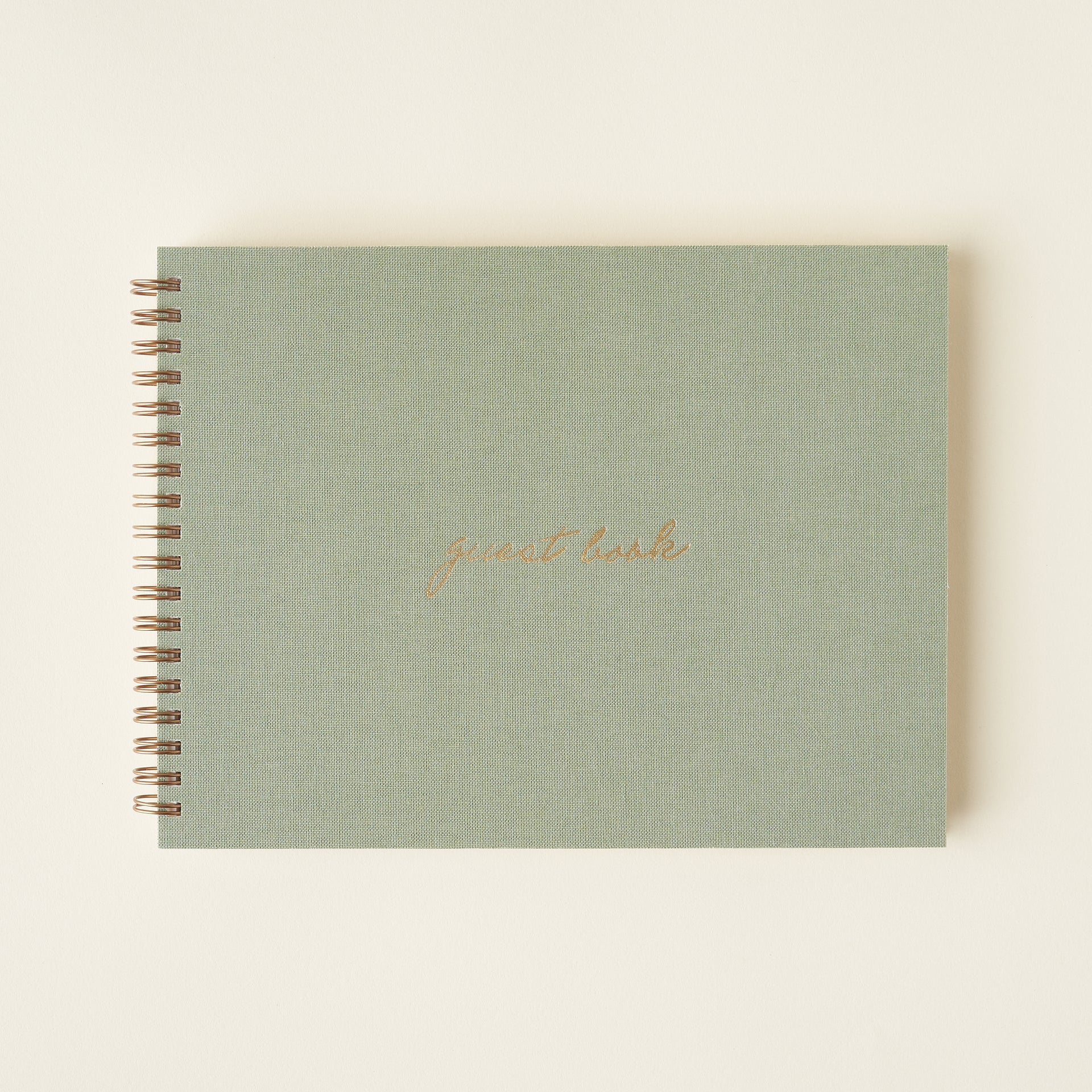 Sage Linen Guest Book