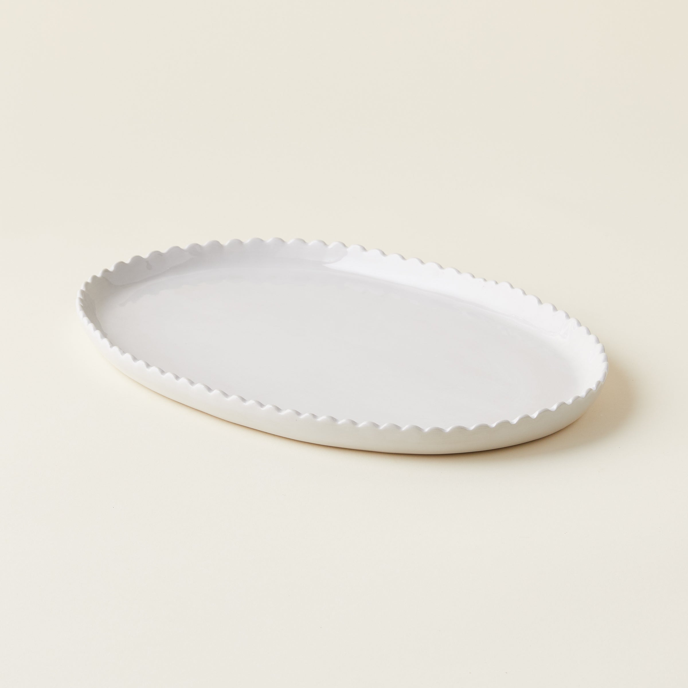 Scalloped Oval Platter