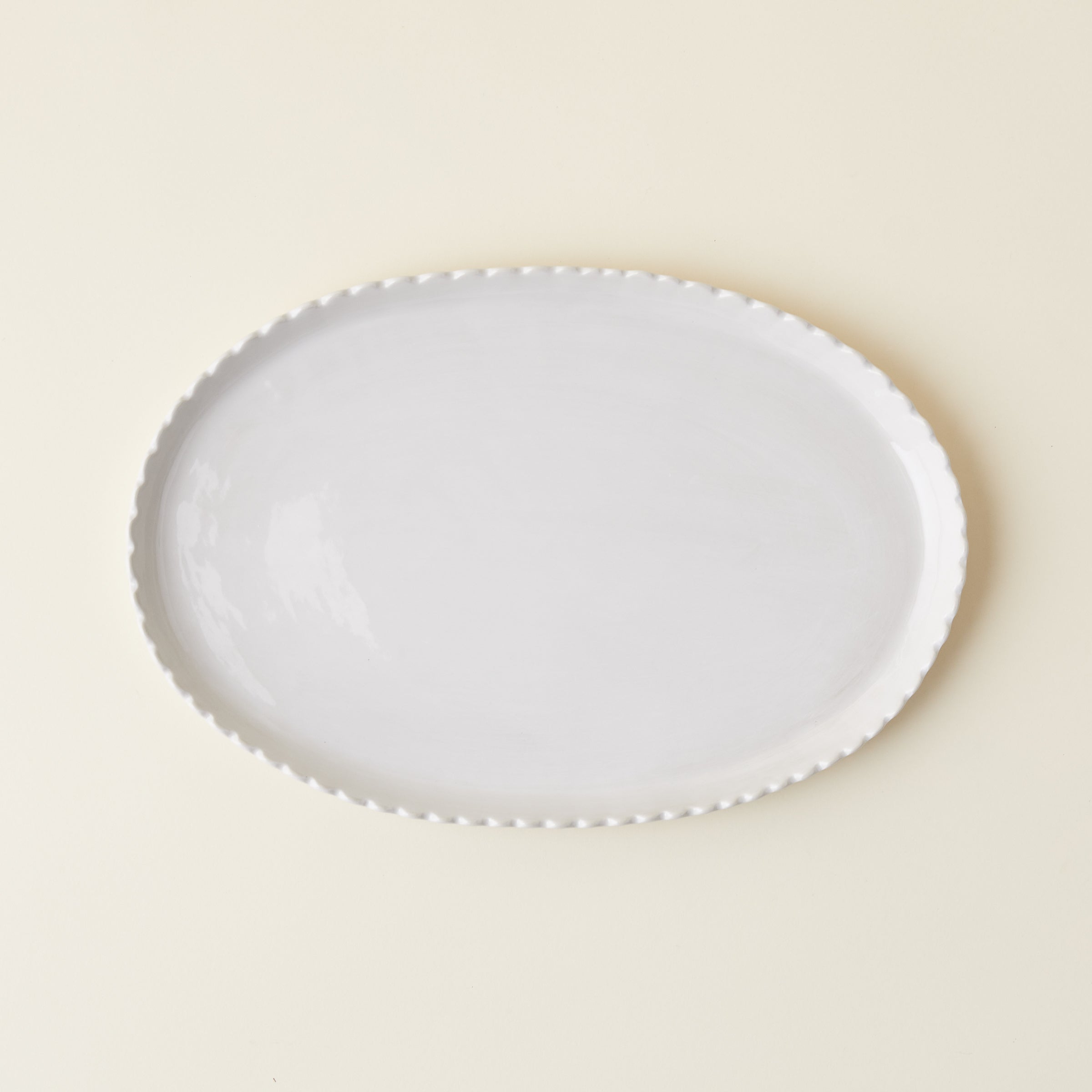 Scalloped Oval Platter