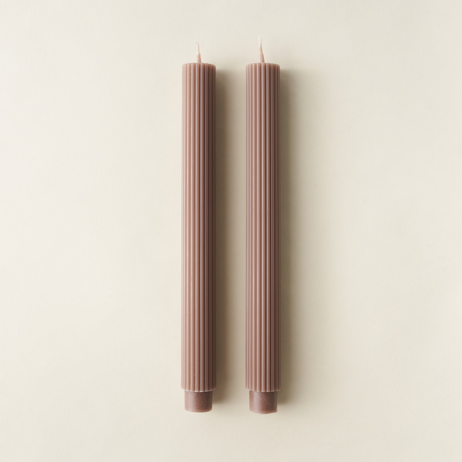 Taupe Taper Candles