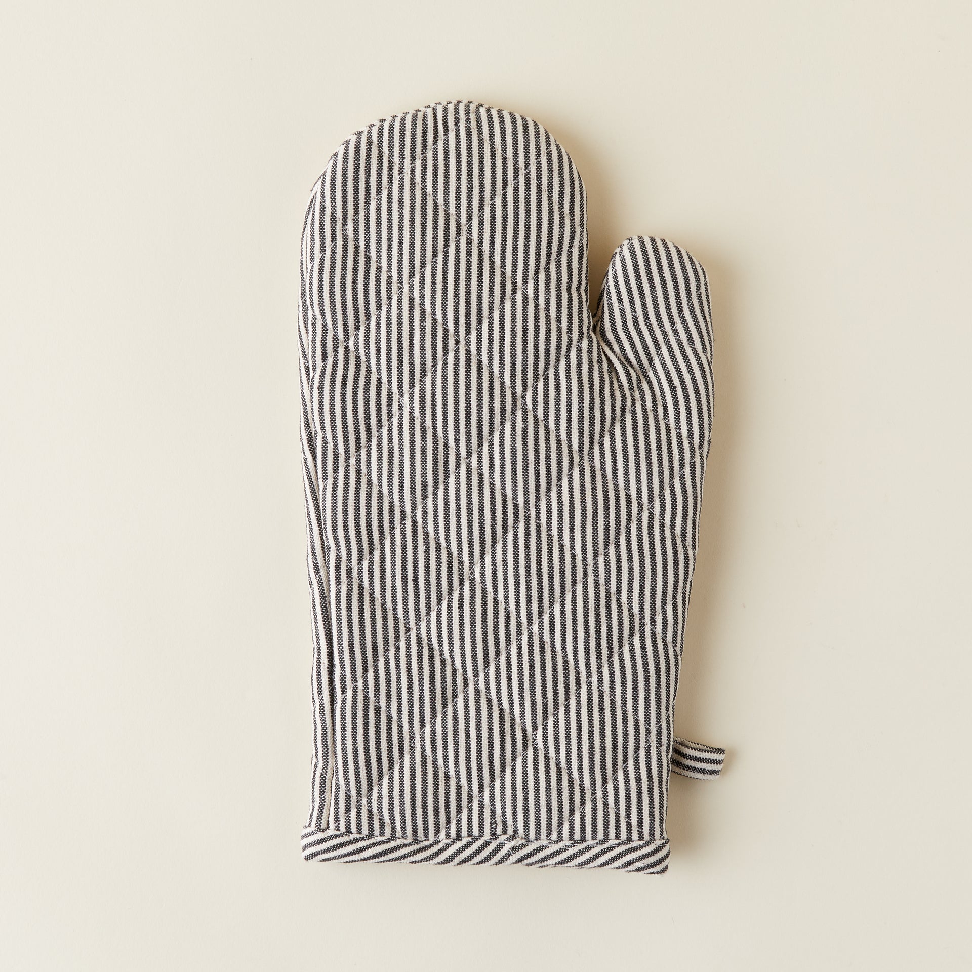 Ticking Stripe Oven Mitt