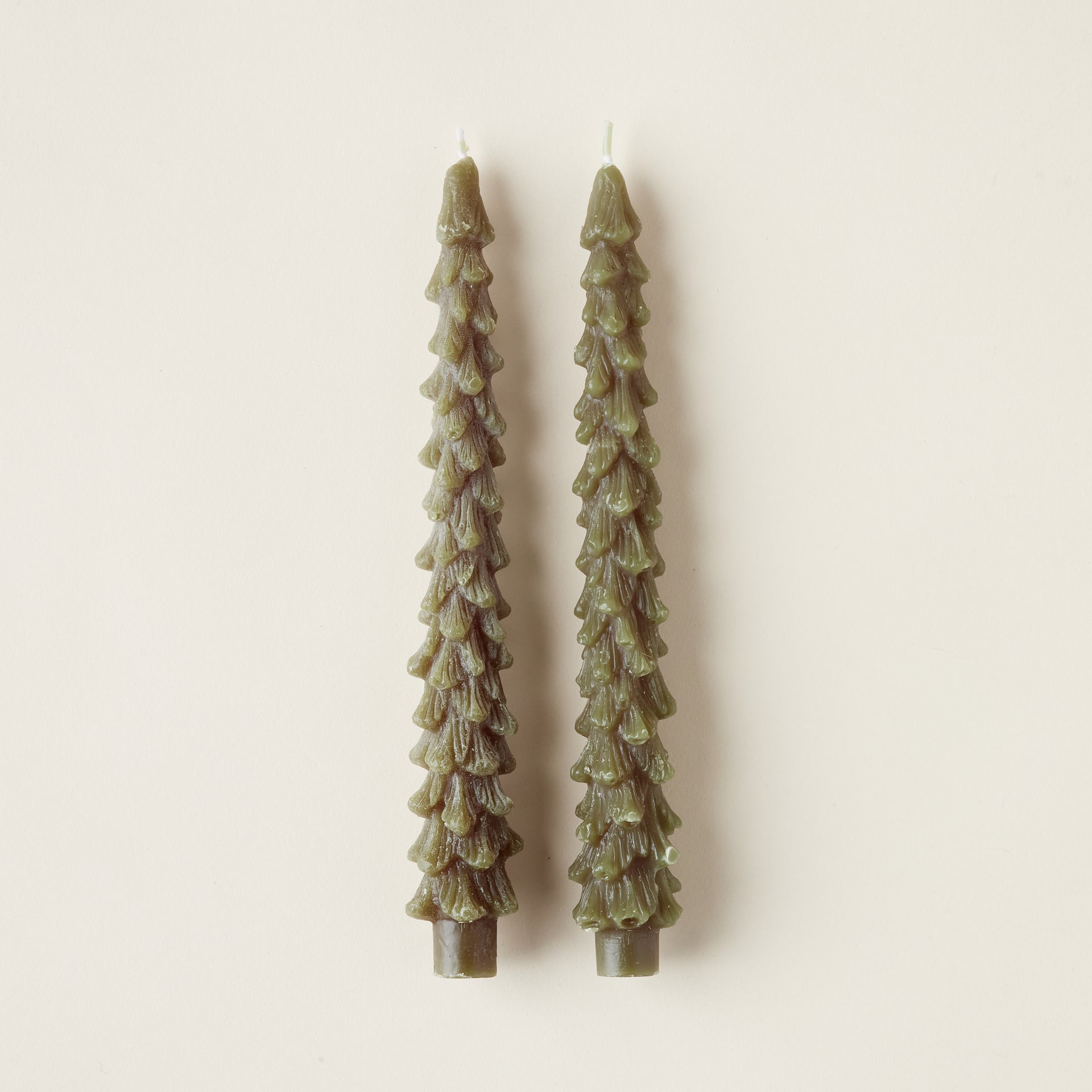 Evergreen Taper Candles