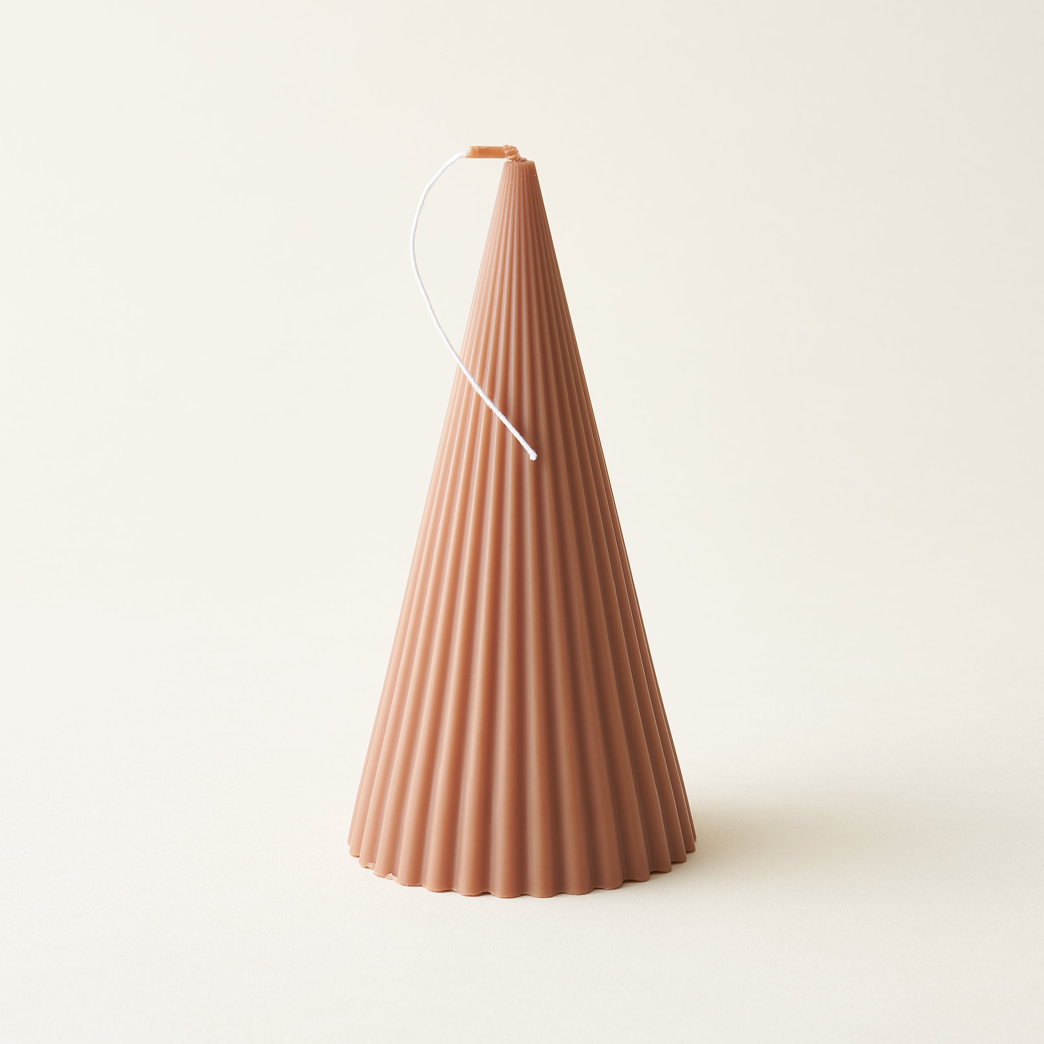 Ribbed Christmas Tree Candle