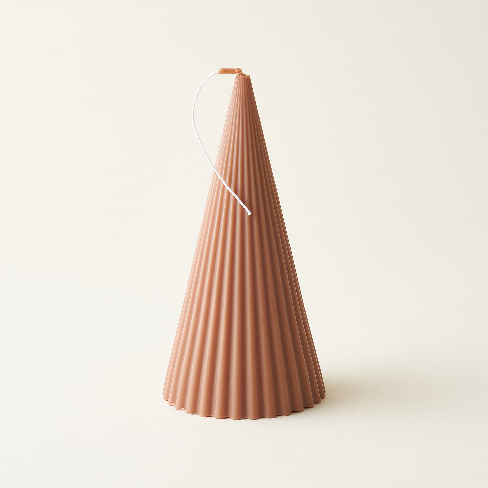 Ribbed Christmas Tree Candle
