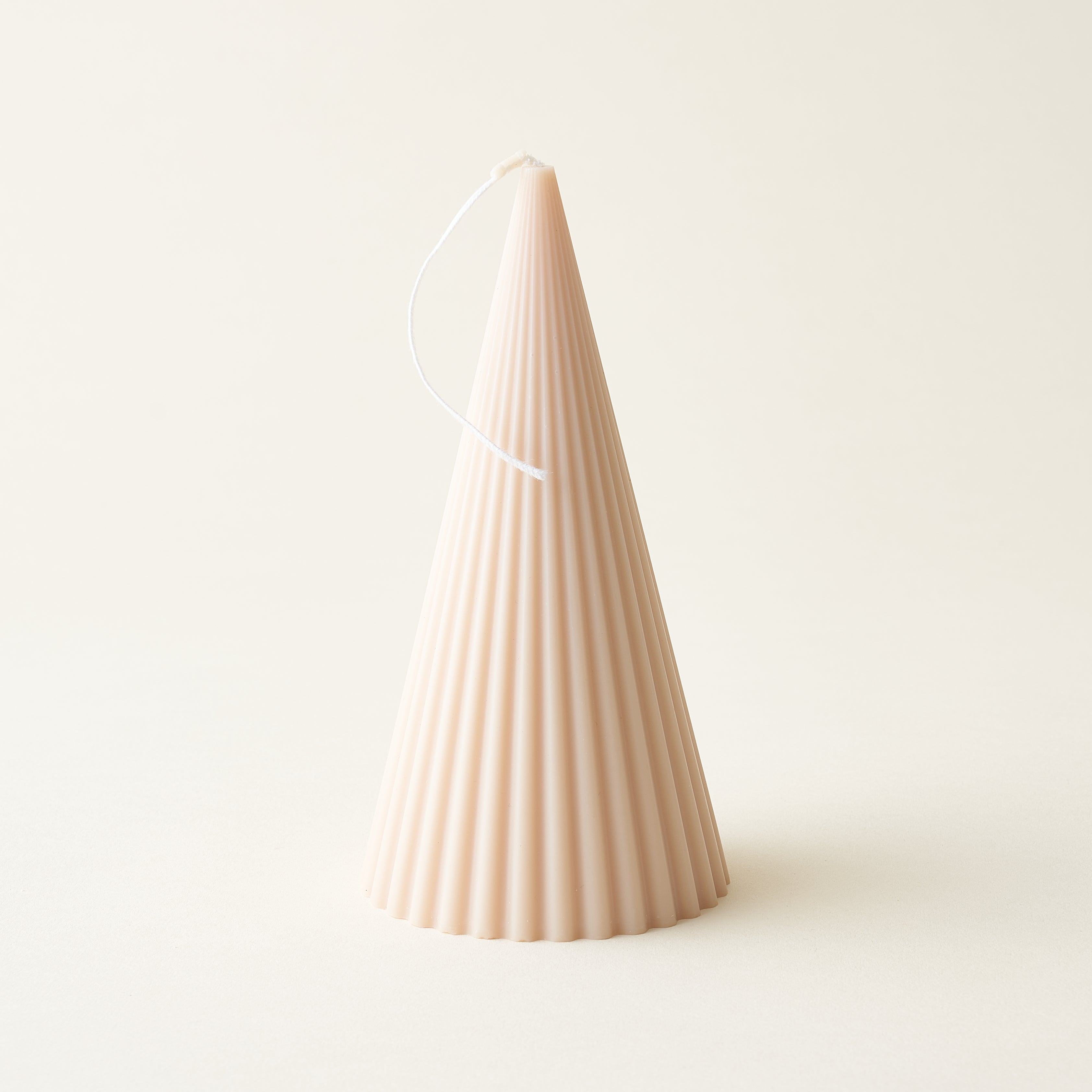 Ribbed Christmas Tree Candle