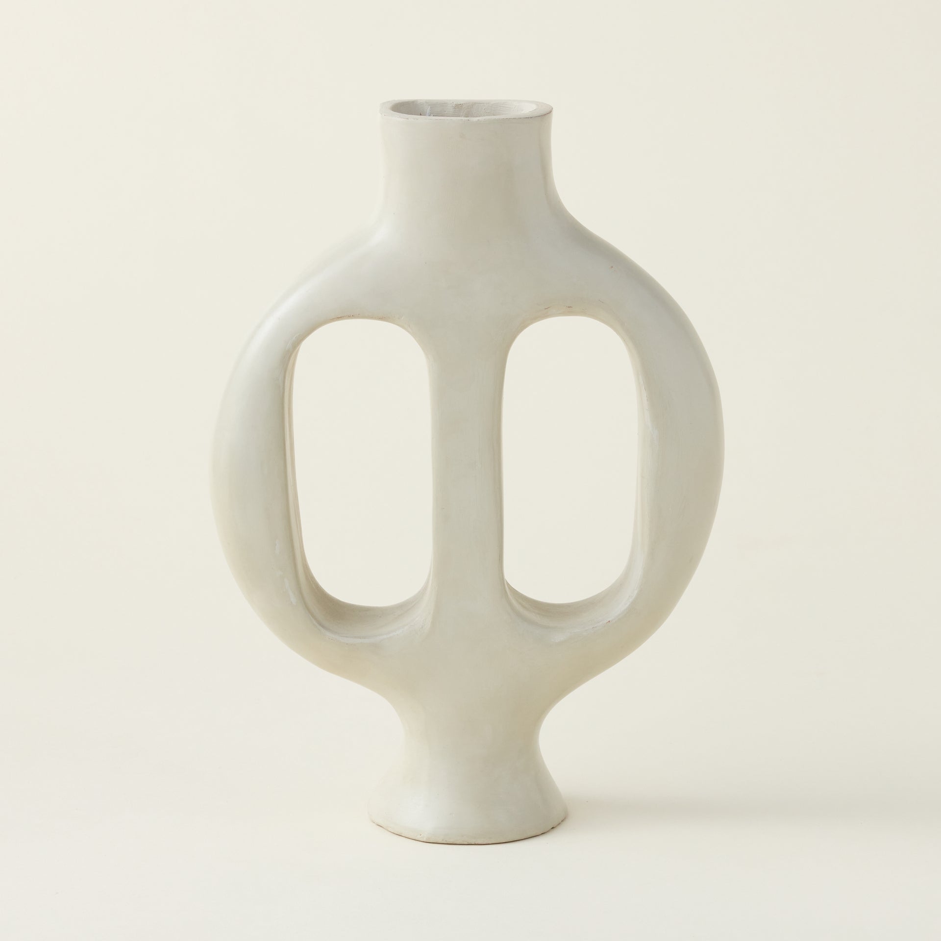 White Amal Vase