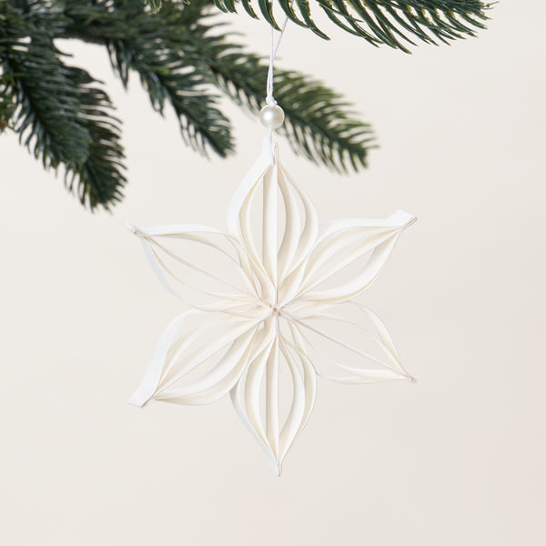White Yule Ornament