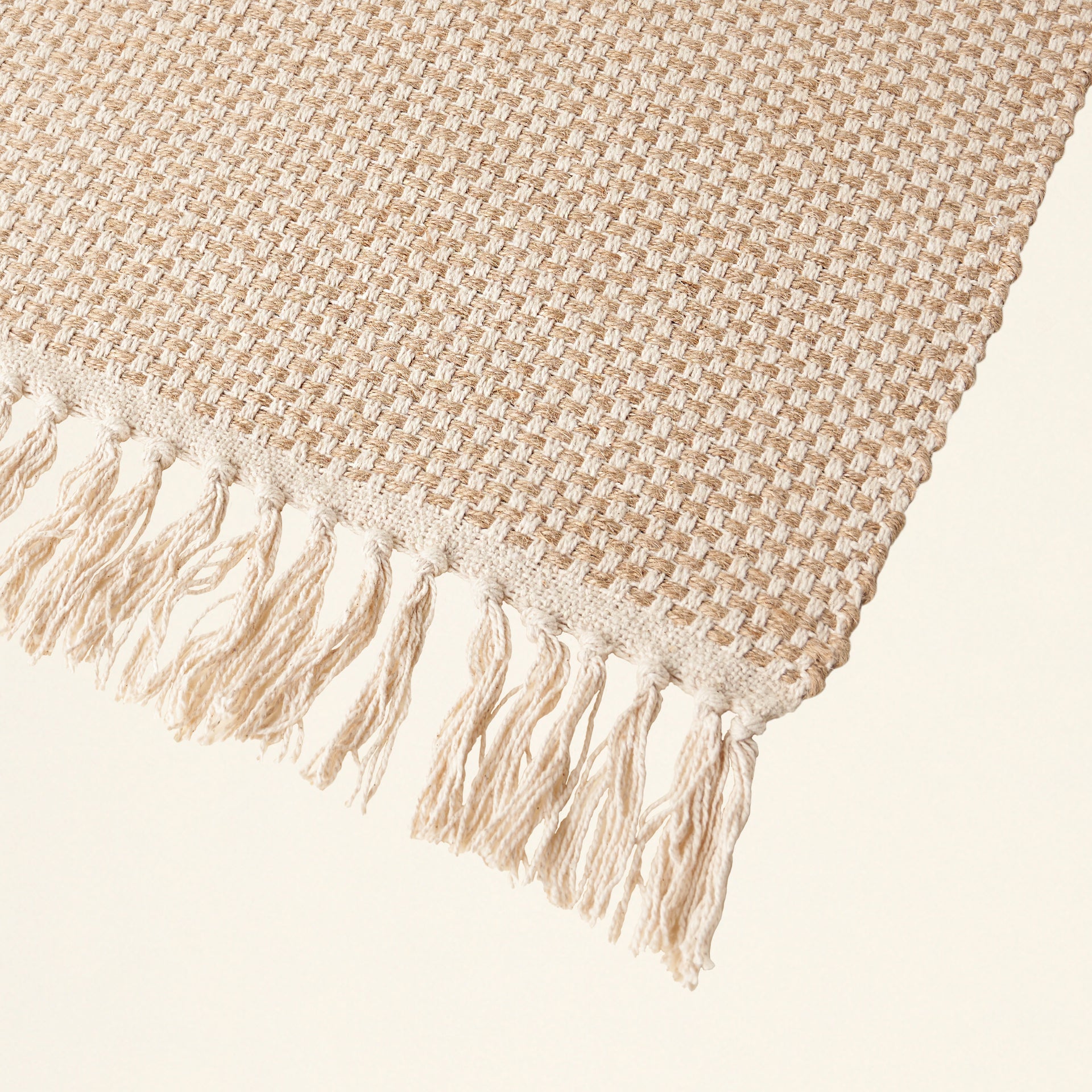 Woven Table Runner with Fringe