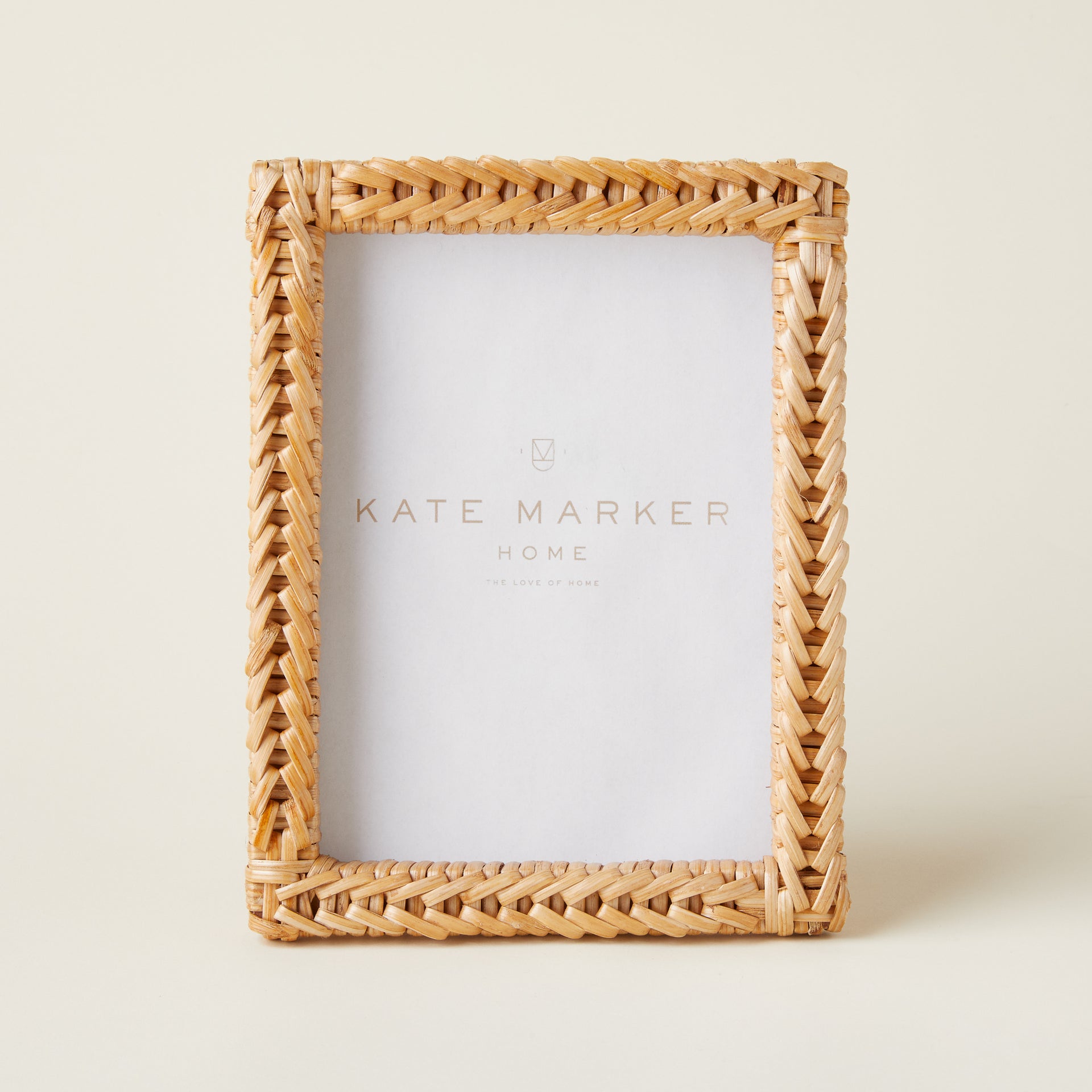 Woven Rattan Photo Frame