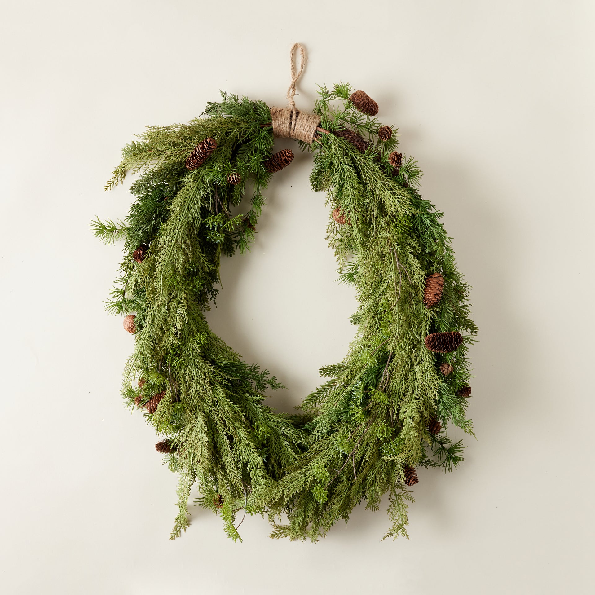 Faux Pine Wreath