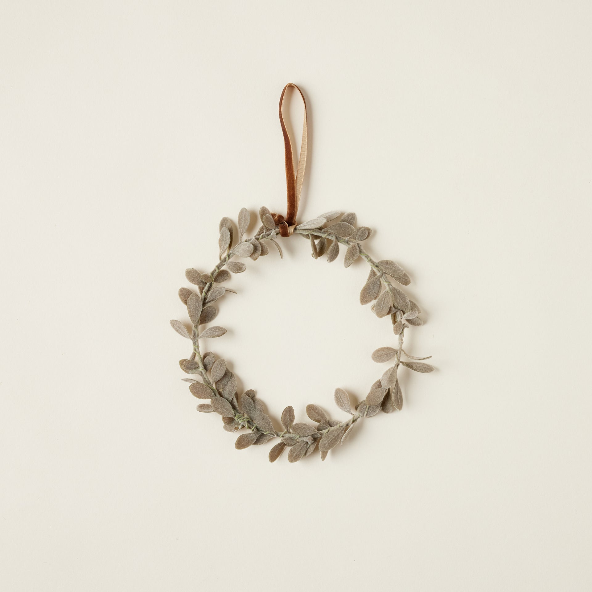 Flocked Wreath Ornament