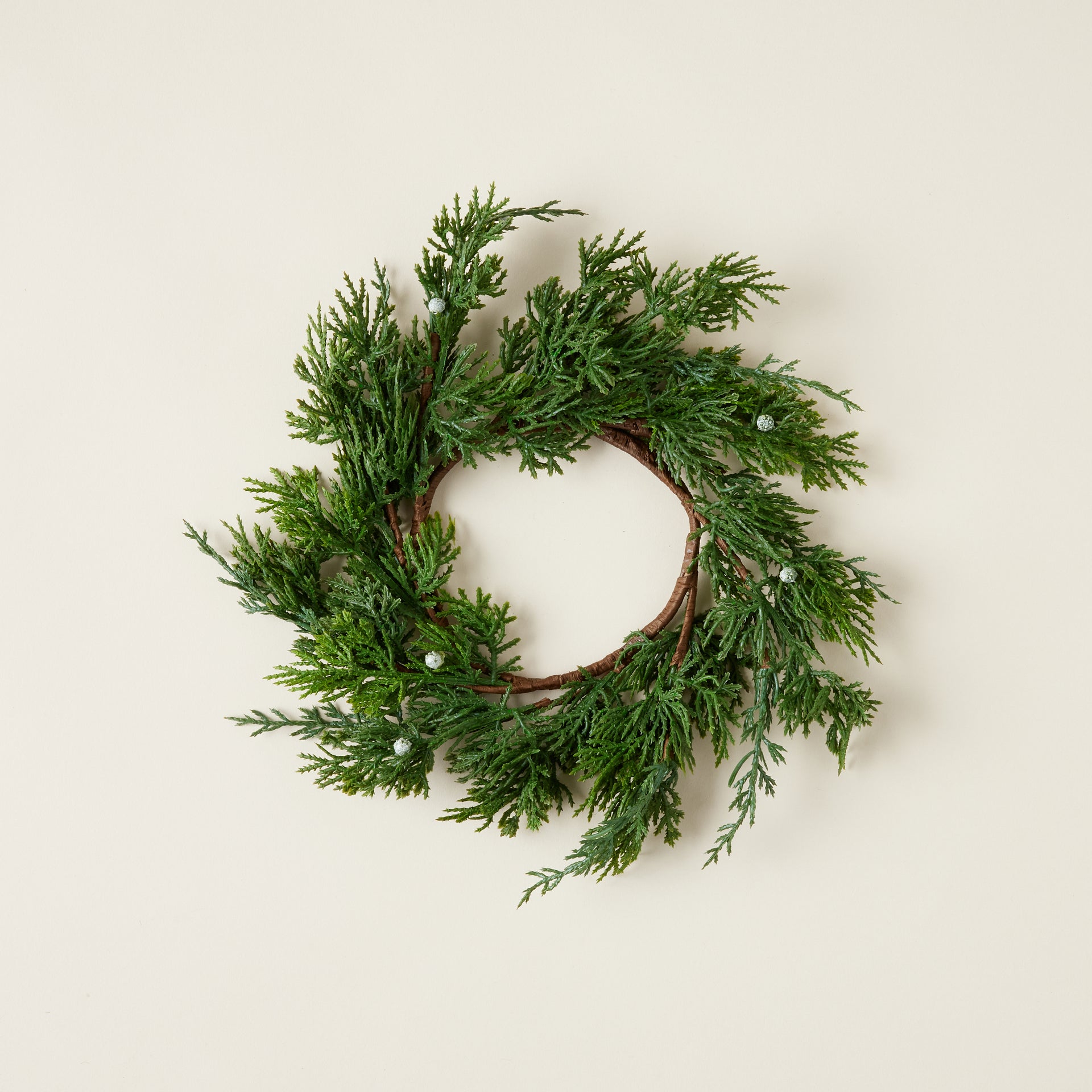 Mini Faux Juniper Wreath