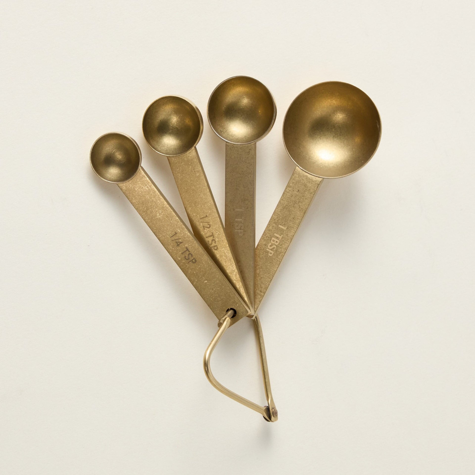 Tumbled Gold Measuring Spoons