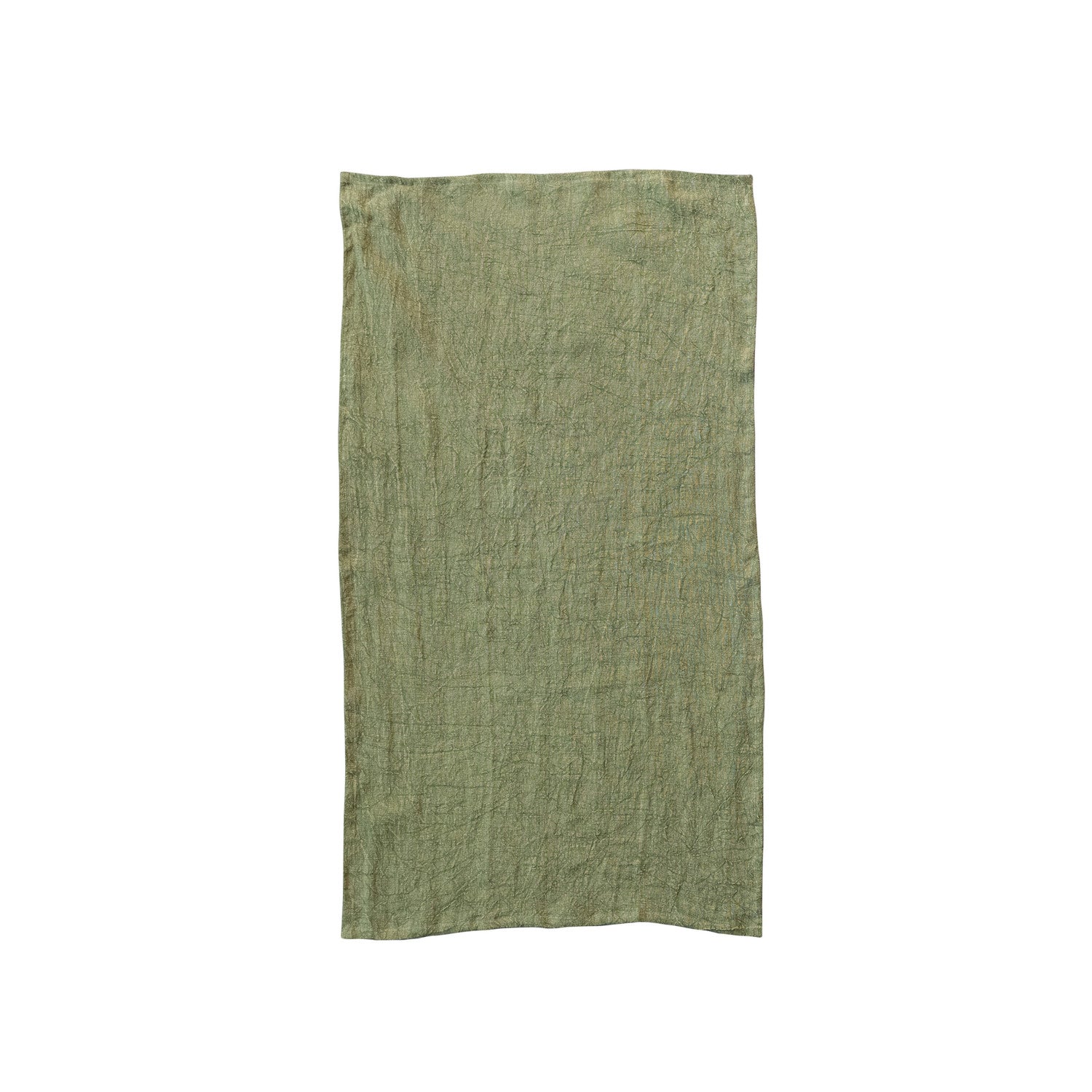 Green Linen Tea Towel