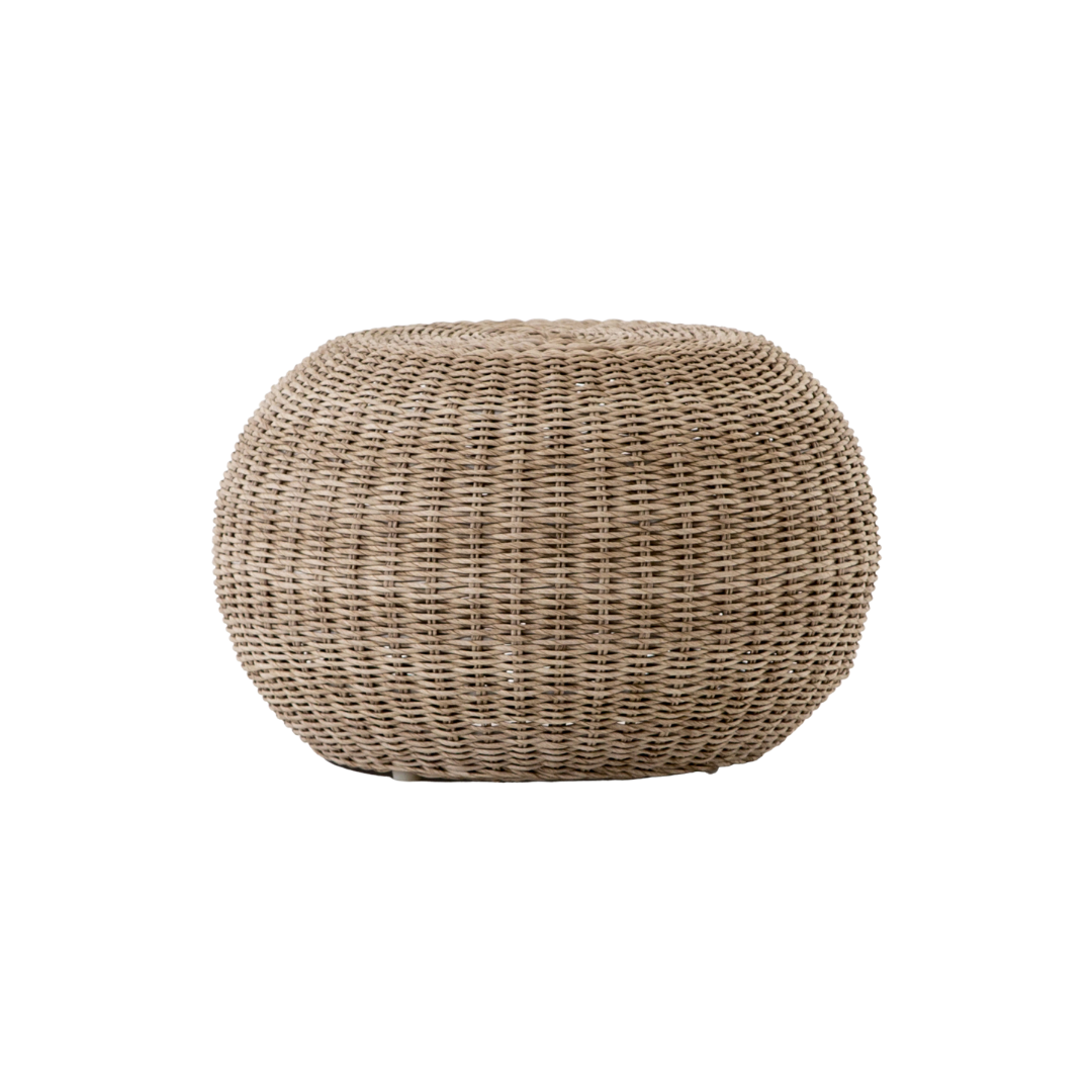 Woven Outdoor Ottoman