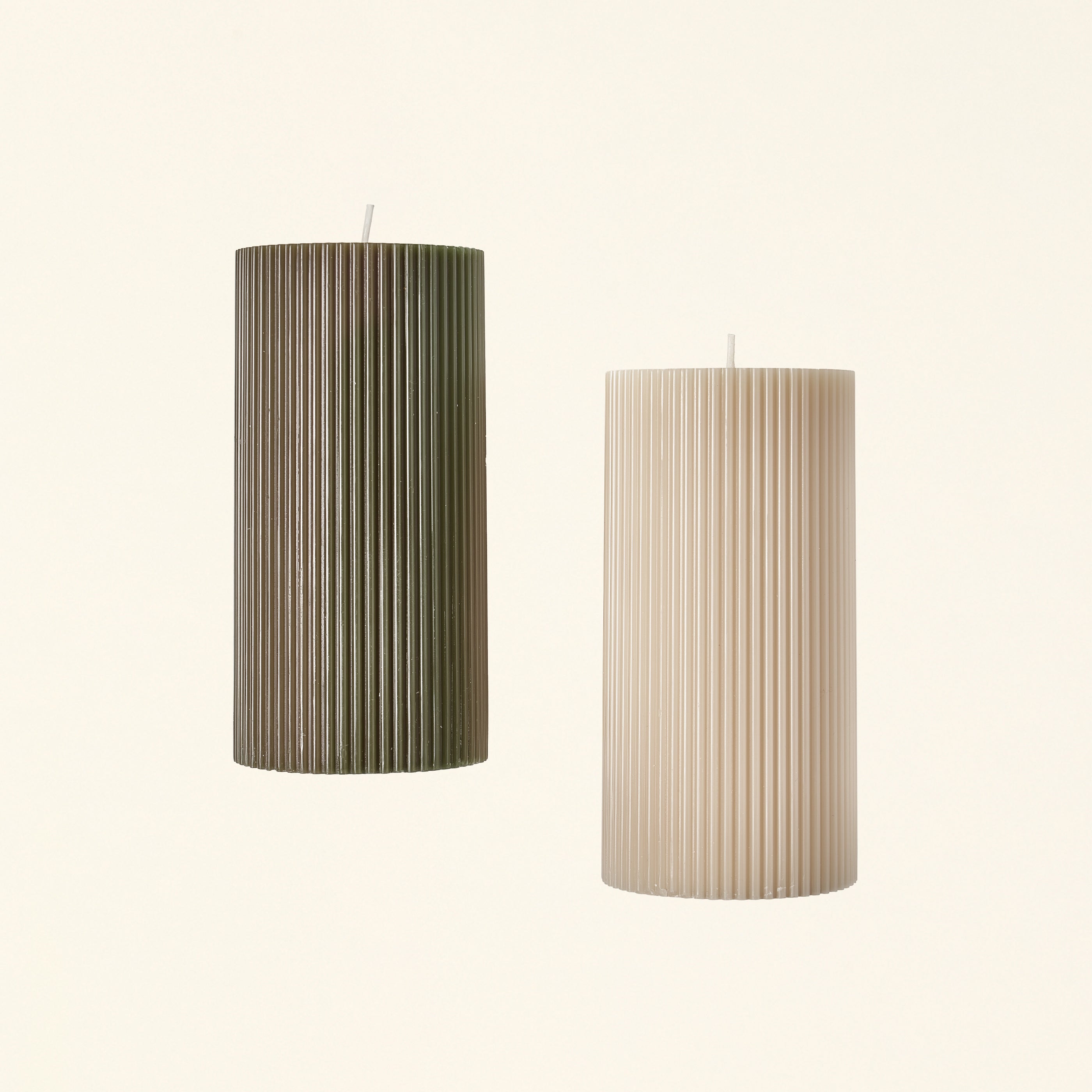 3x6 Fluted Pillar Candle