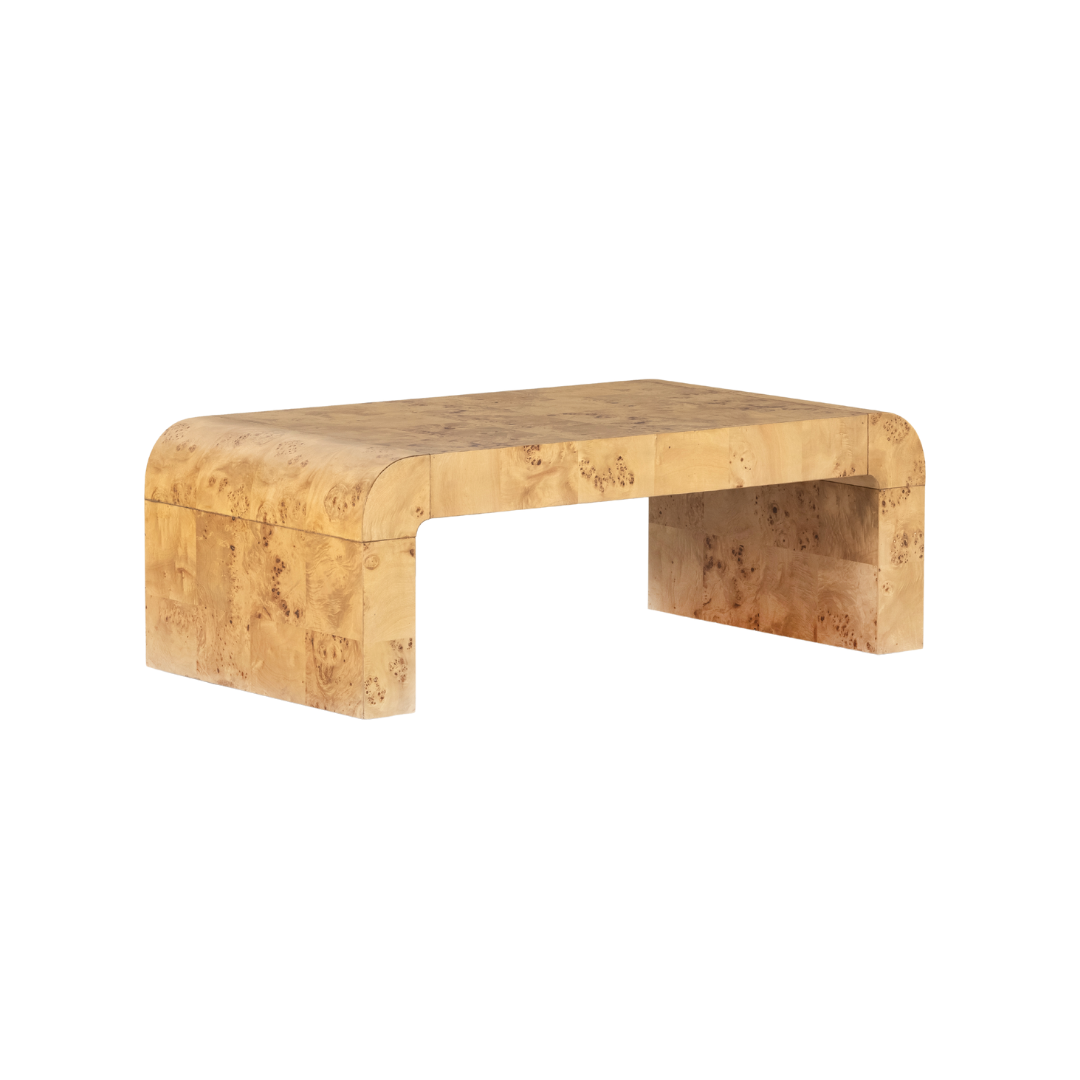 Burled Wood Coffee Table