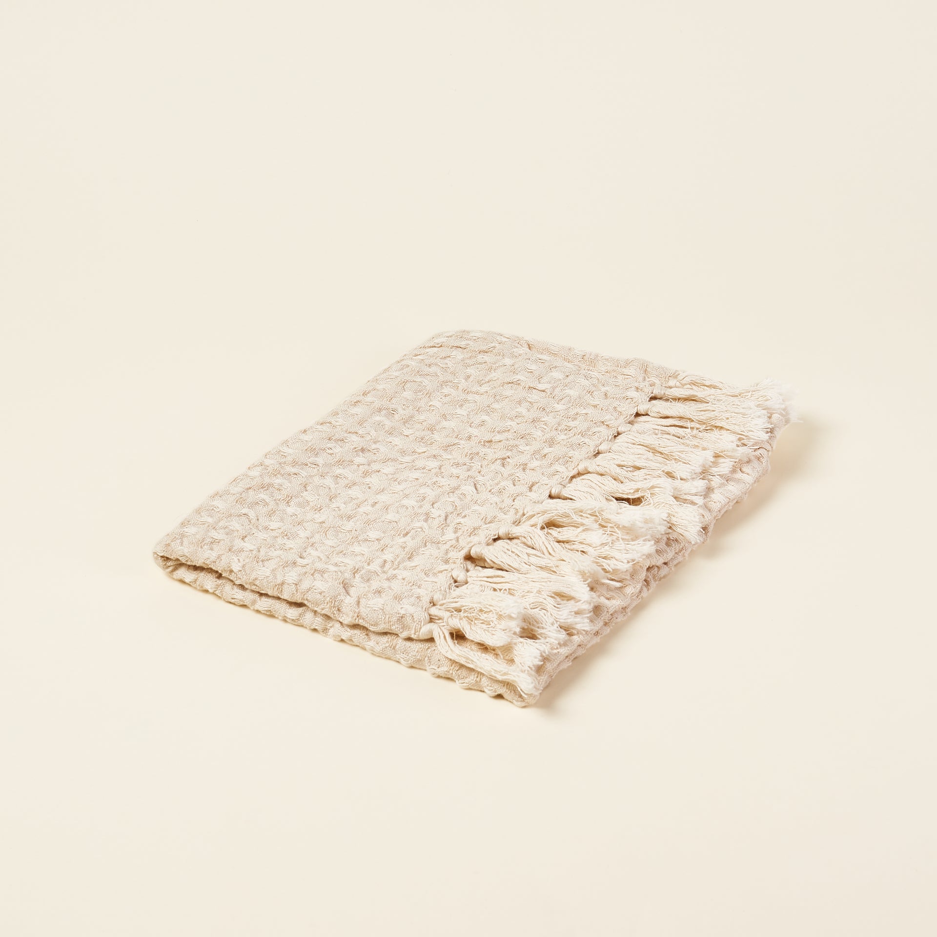 Bora Waffle Hand Towel - Cream