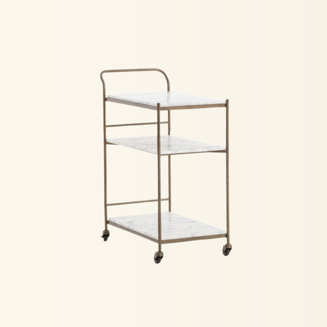 Cassandra Bar Cart - Rectangular