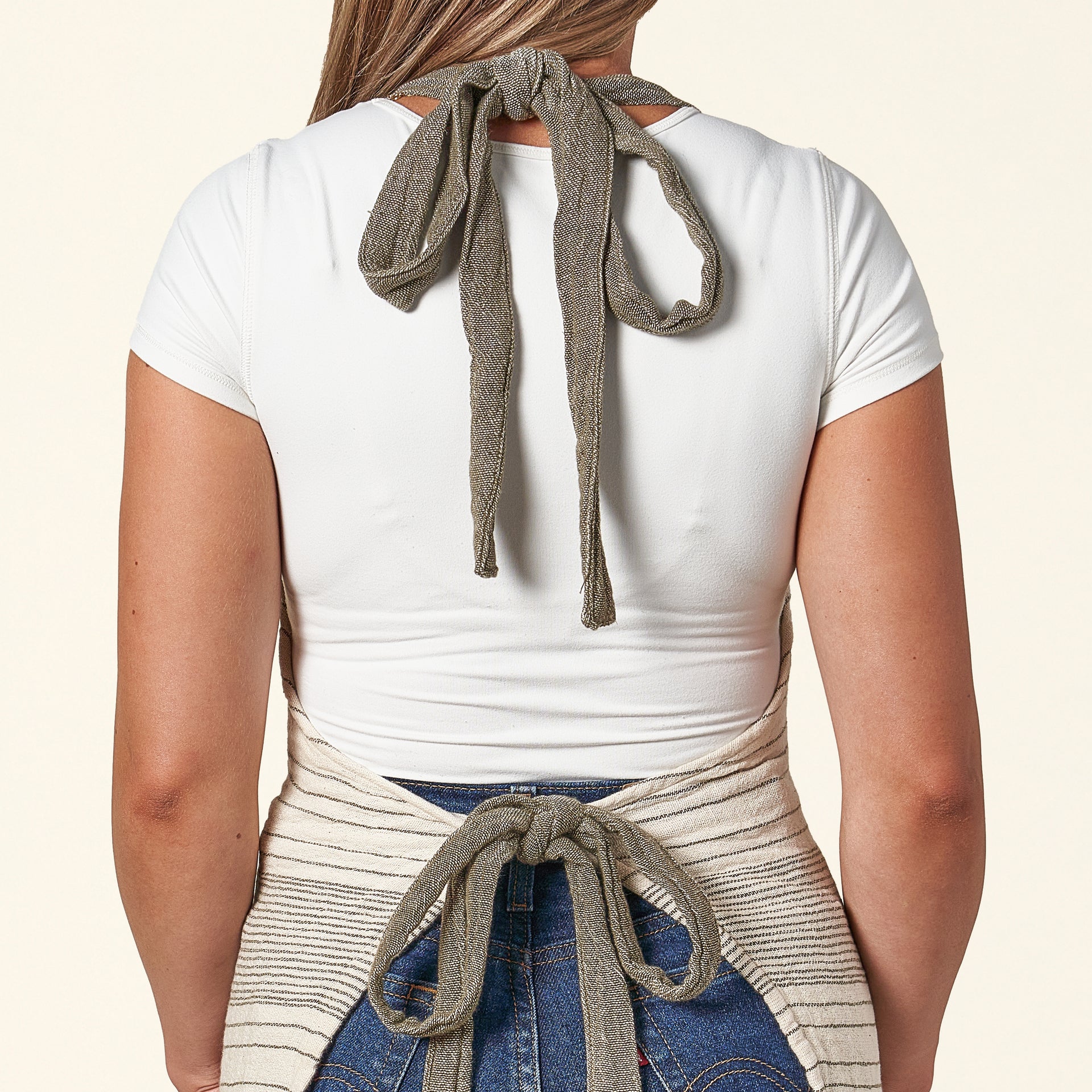 Double Cloth Sage Apron
