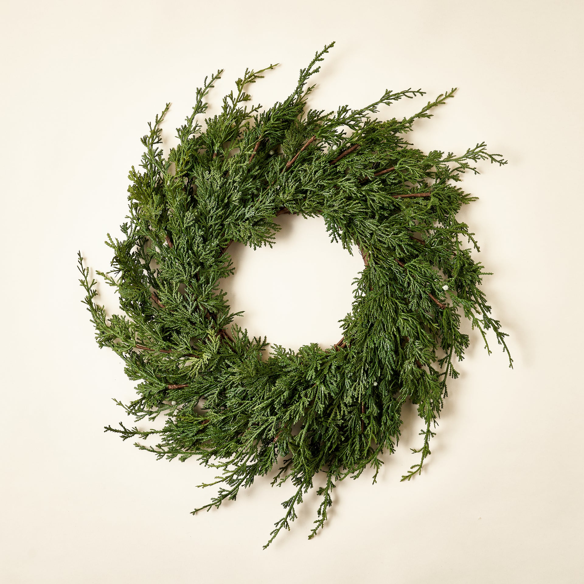 Faux Juniper Wreath