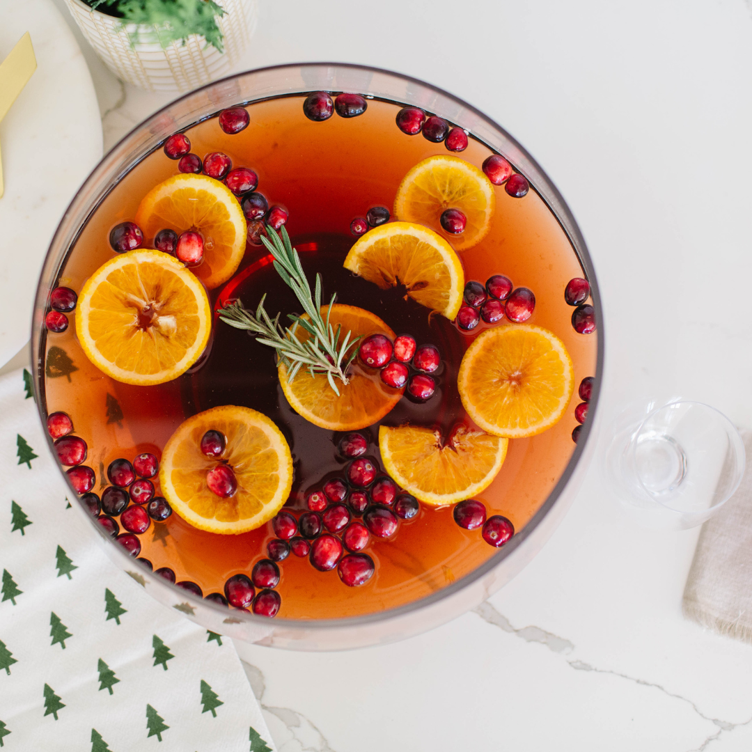 Footed Punch Bowl