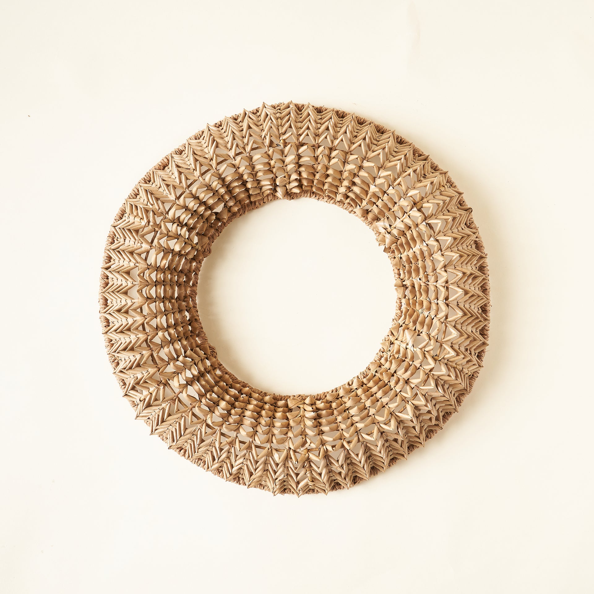 Hand-Woven Buri Palm Wreath