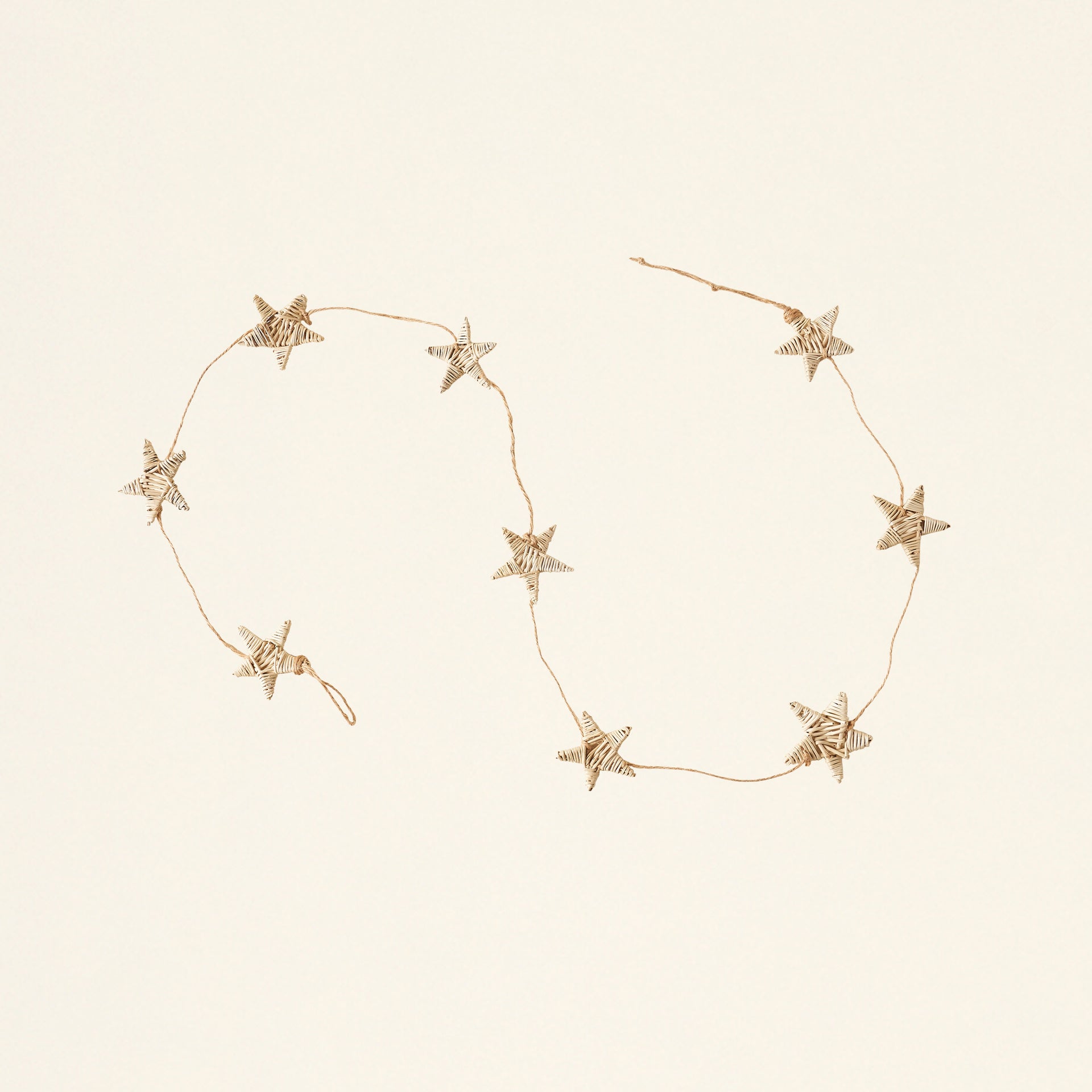 Hand-Woven Star Garland