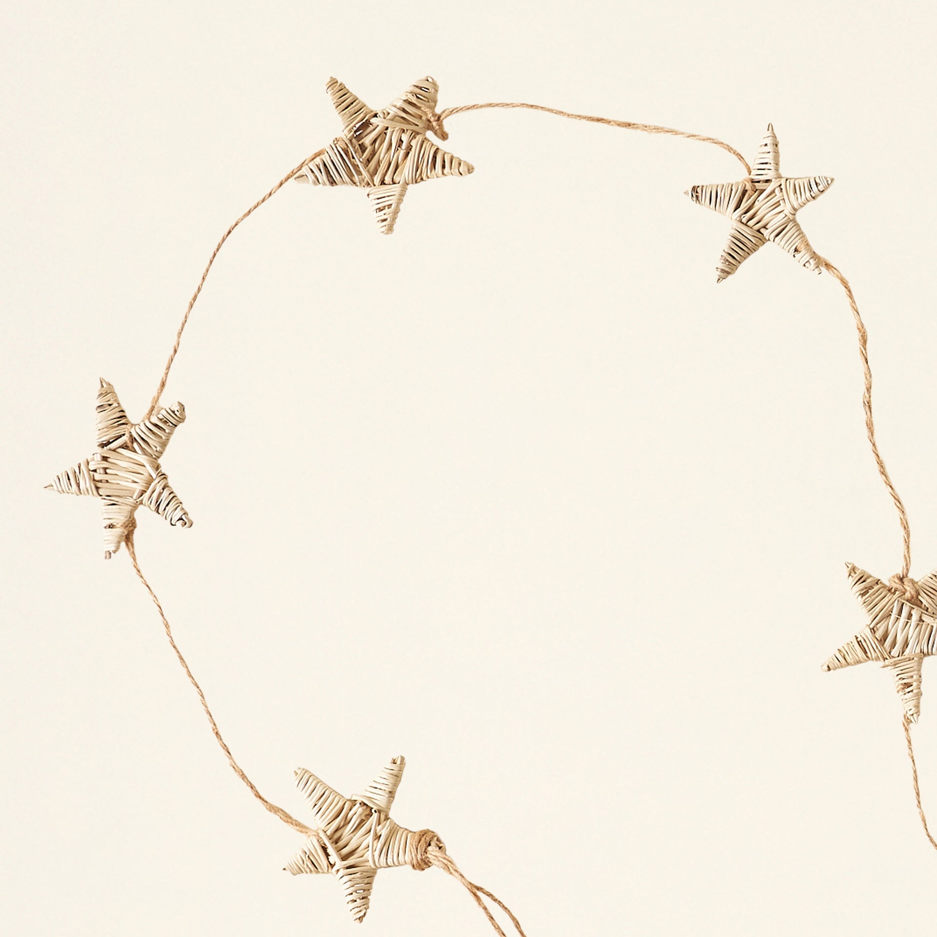 Hand-Woven Star Garland