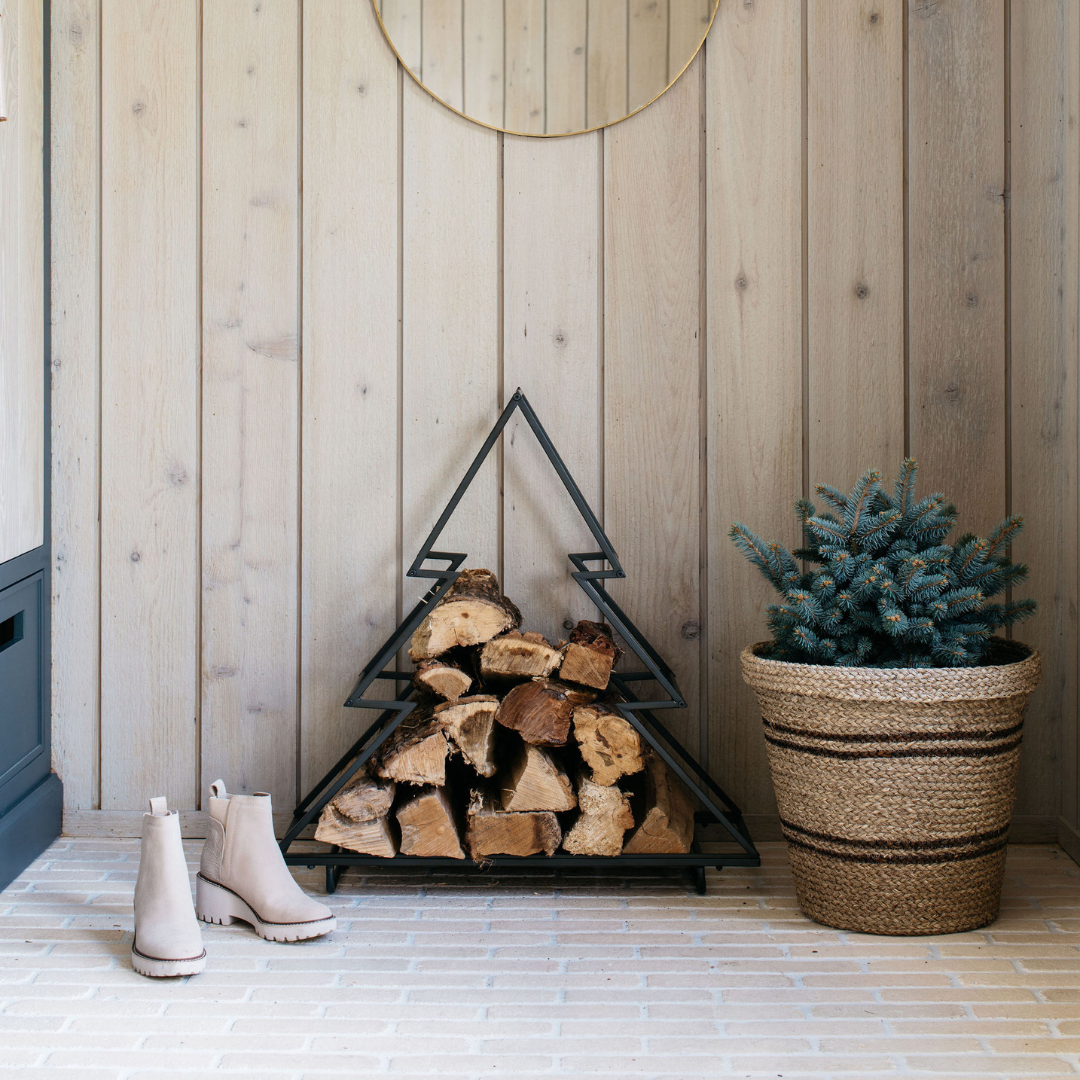 Iron Tree Firewood Holder