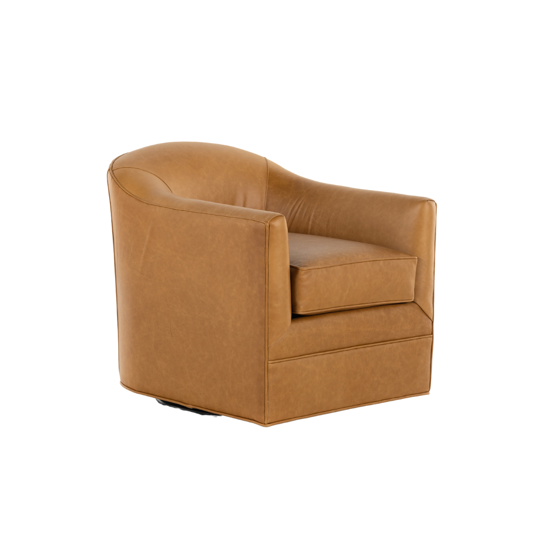 Kelstan Leather Swivel Chair