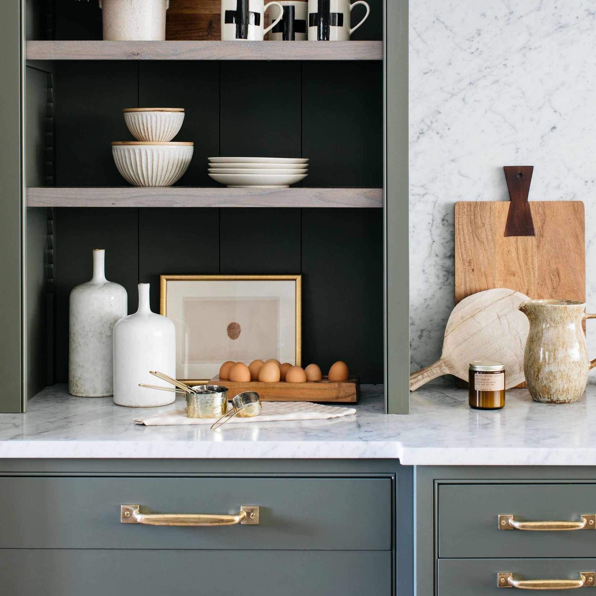 Stoneware Bottleneck Vases