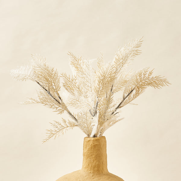 Flocked Faux Reed Plumes