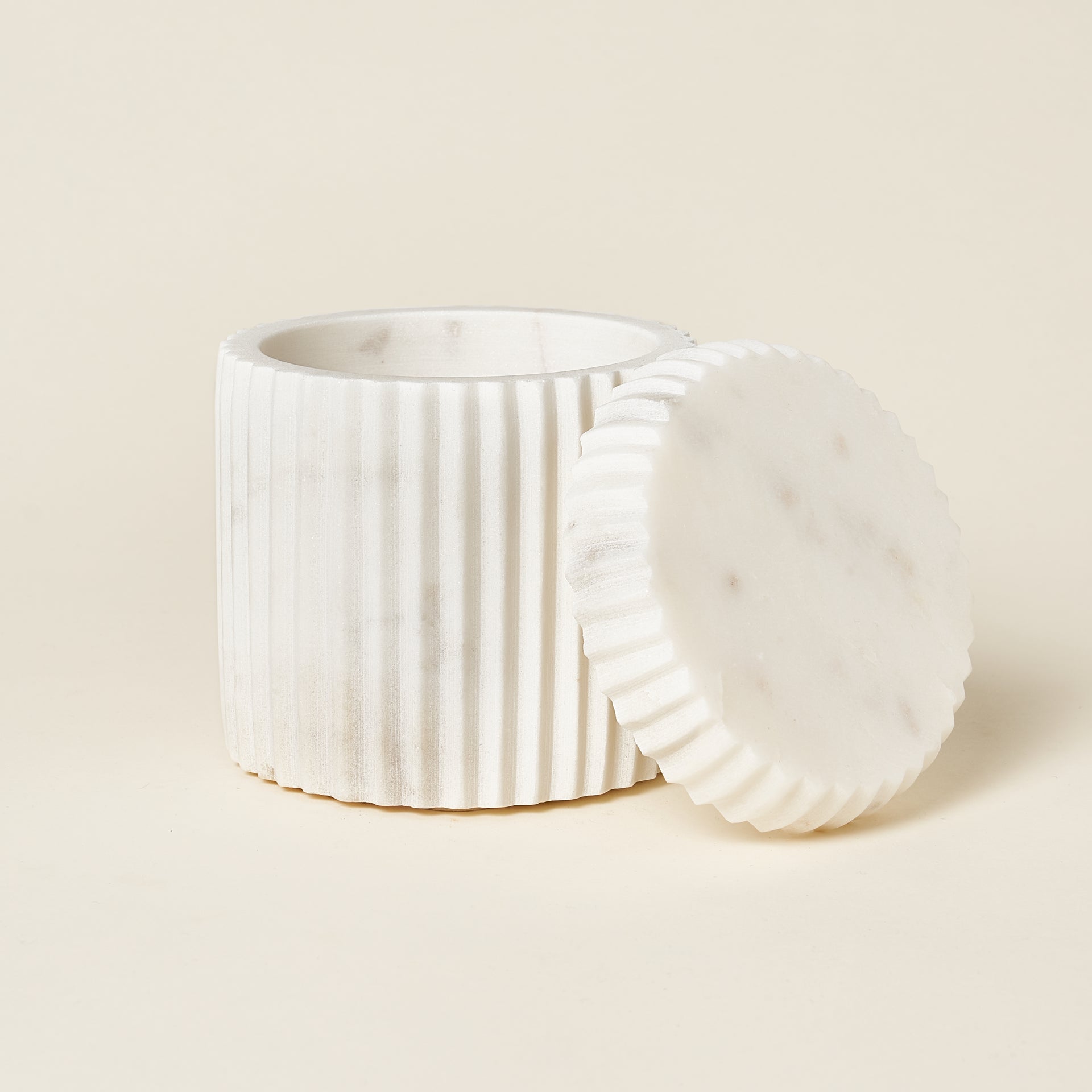 Marla Marble Lidded Canister