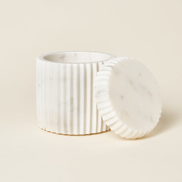 Marla Marble Lidded Canister