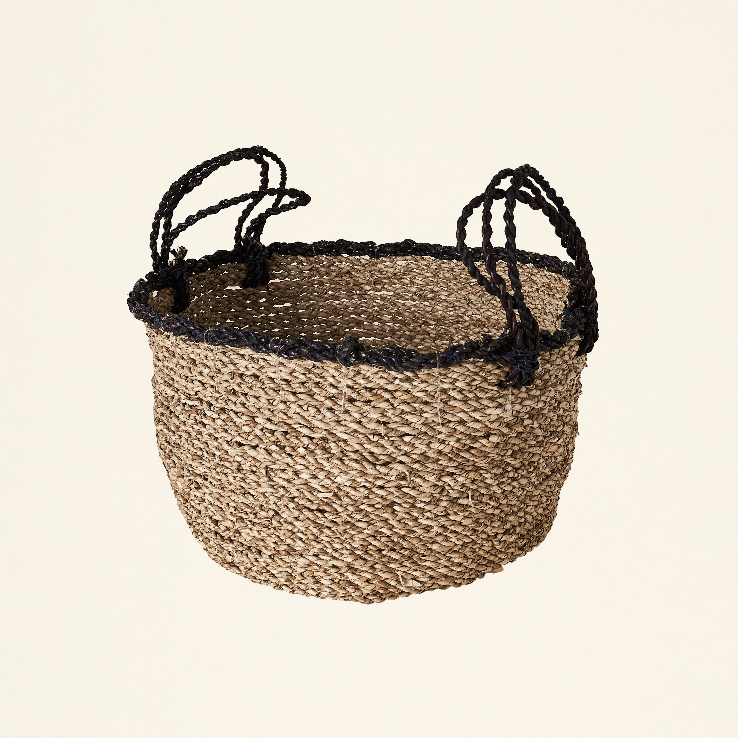 Moody Hand-Woven Seagrass Basket