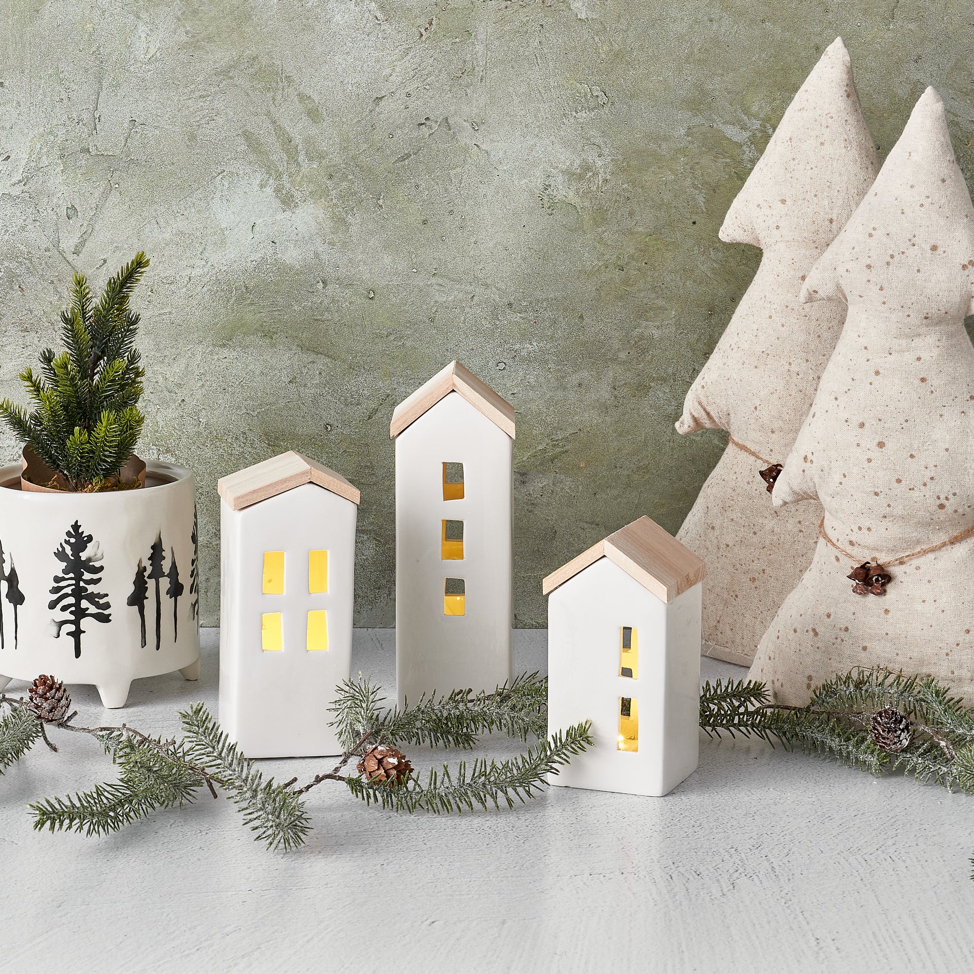 LED Ceramic Houses