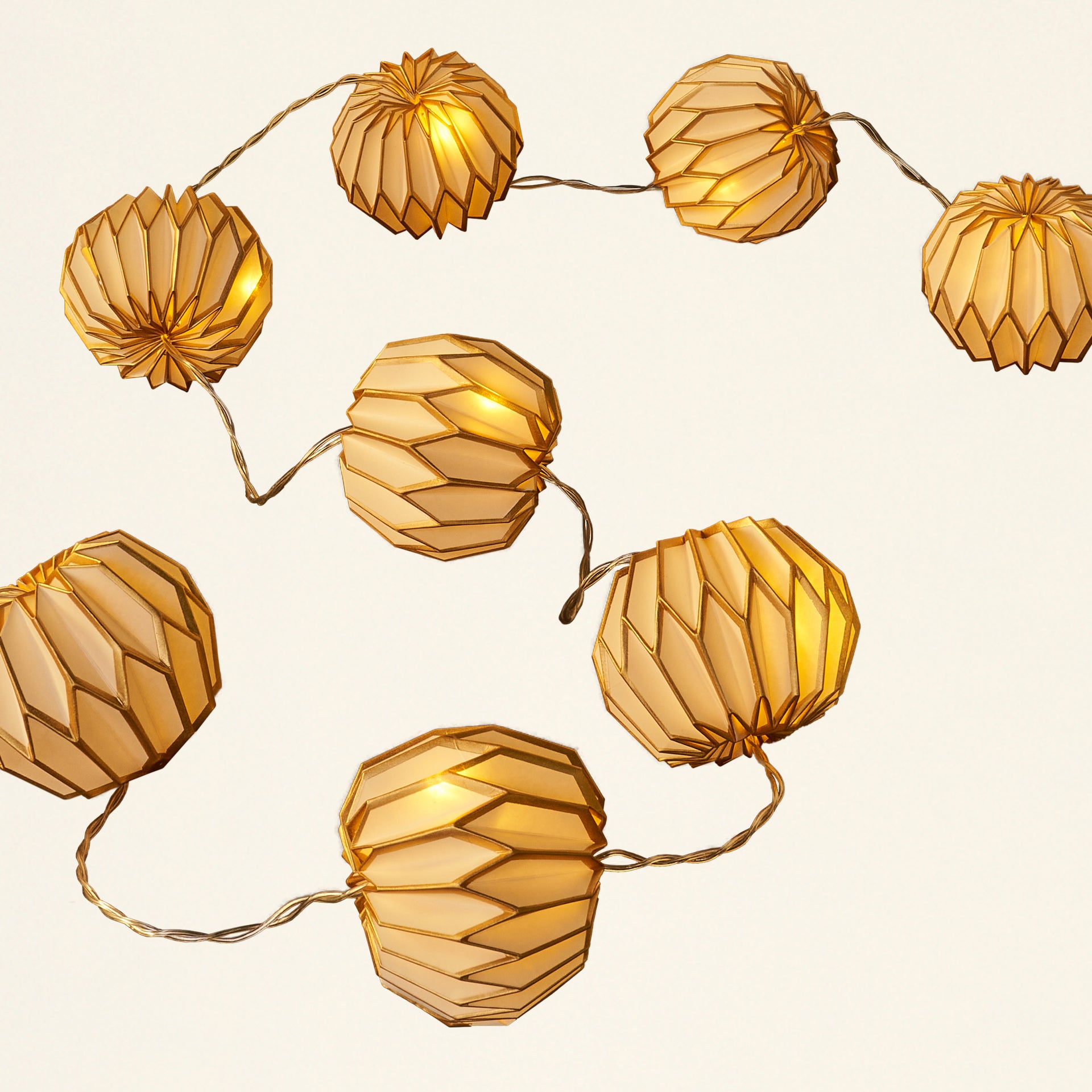 Paper Garland with LED Lights