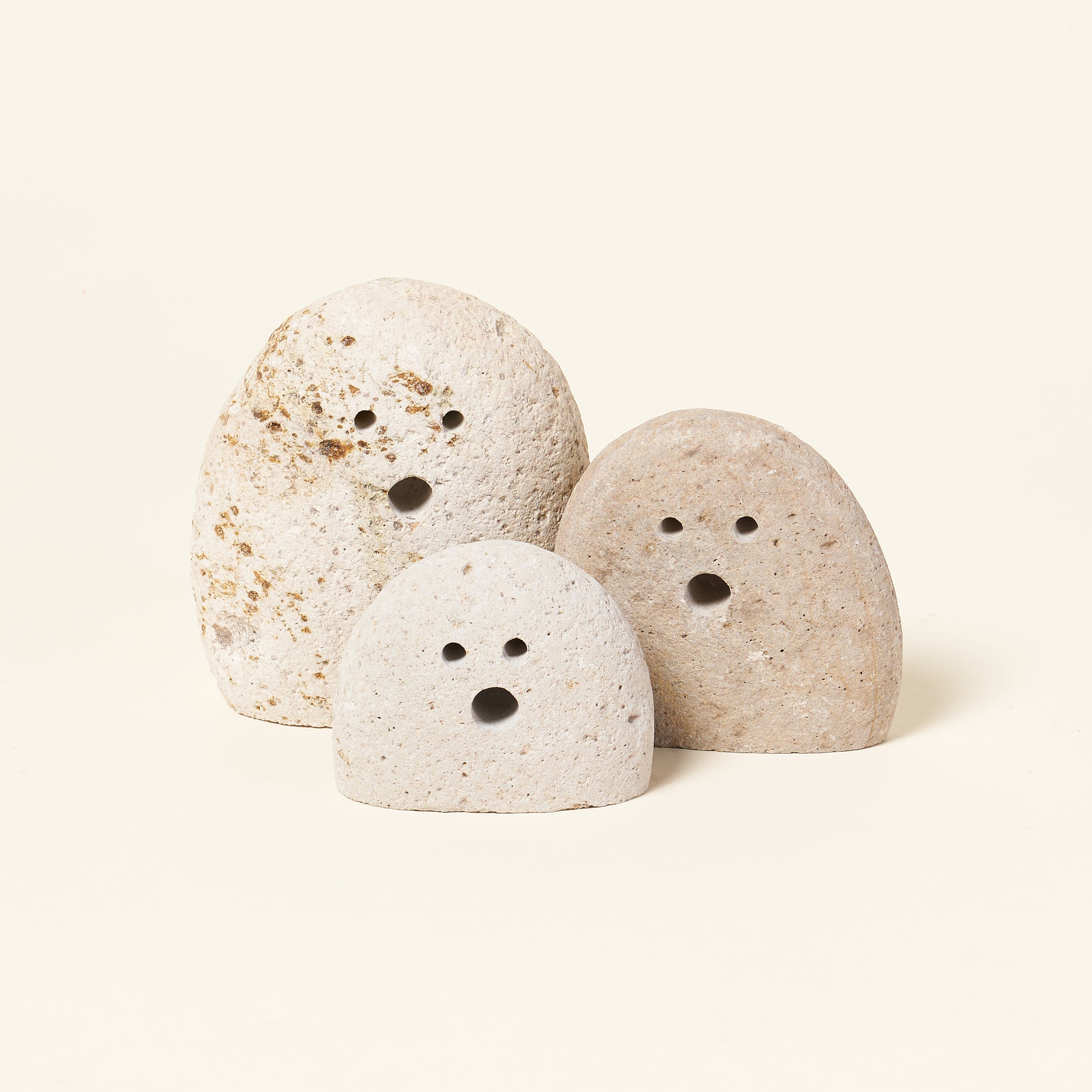 River Rock Ghosts Set of 3