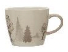 Vintage Inspired Stoneware Cups