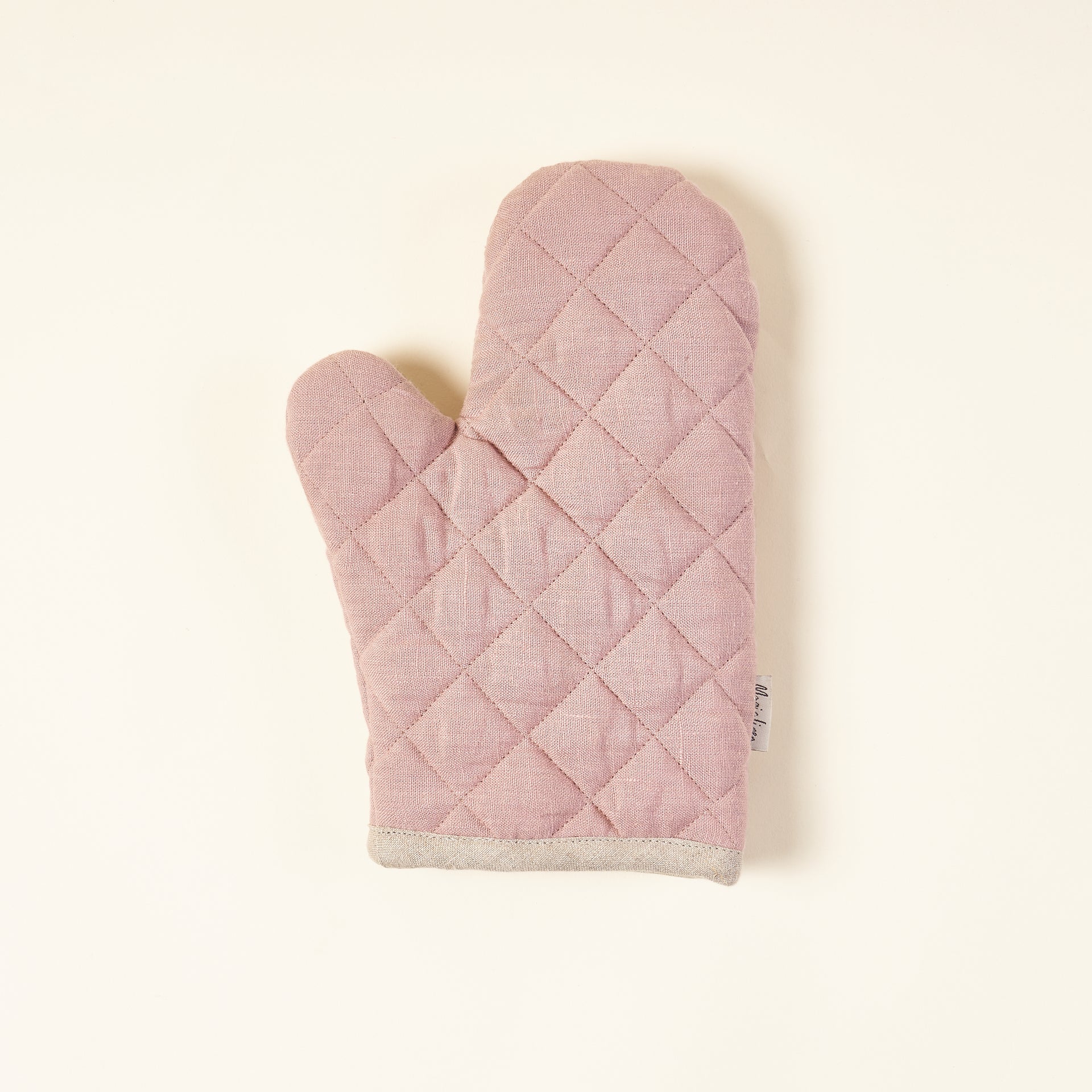 Stone-Washed Linen Oven Mitt